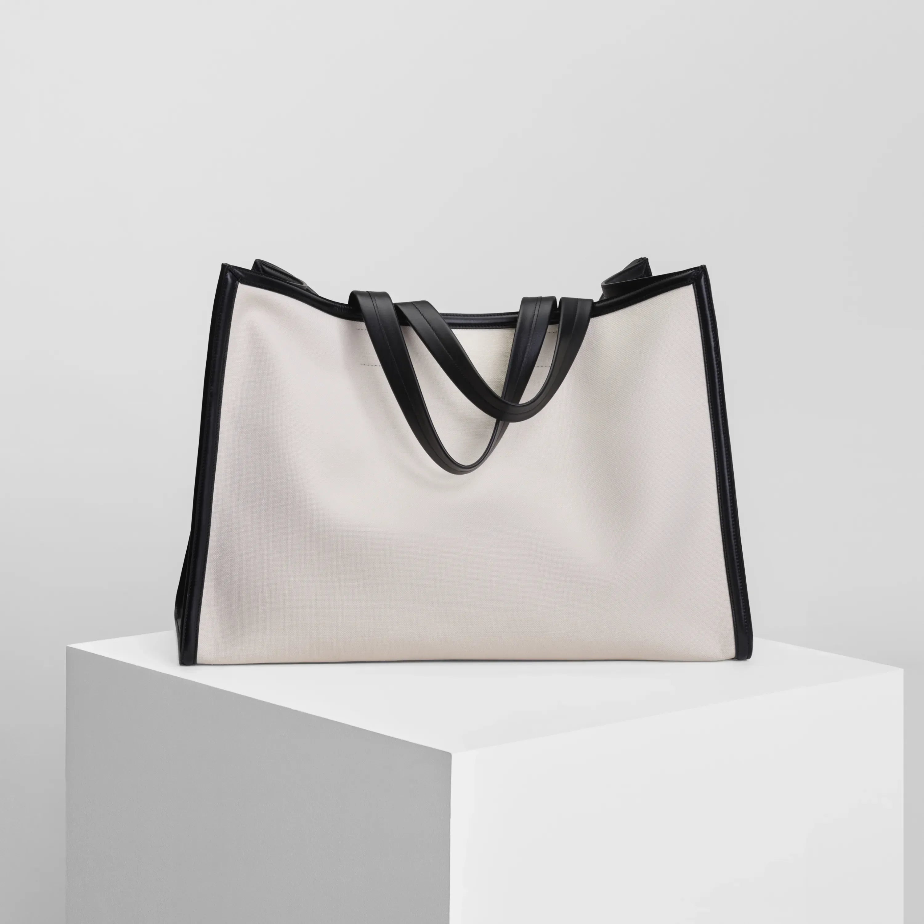 XL CABAS | parchment canvas