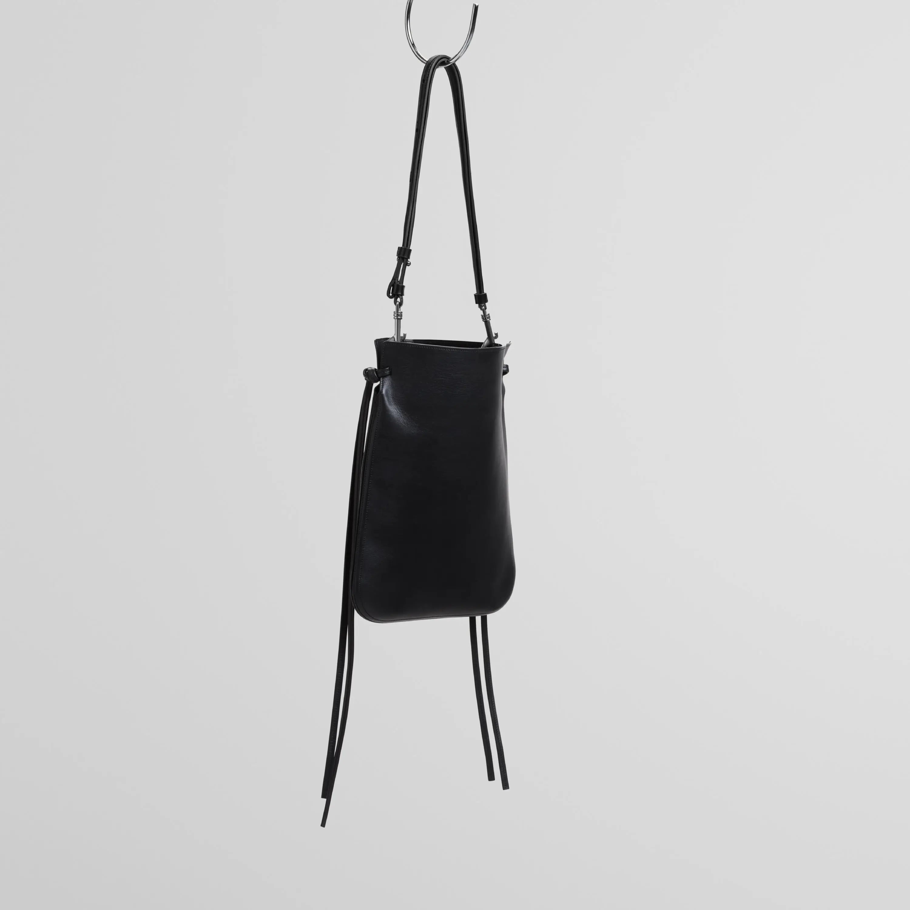 GIG POUCH | black leather with silver