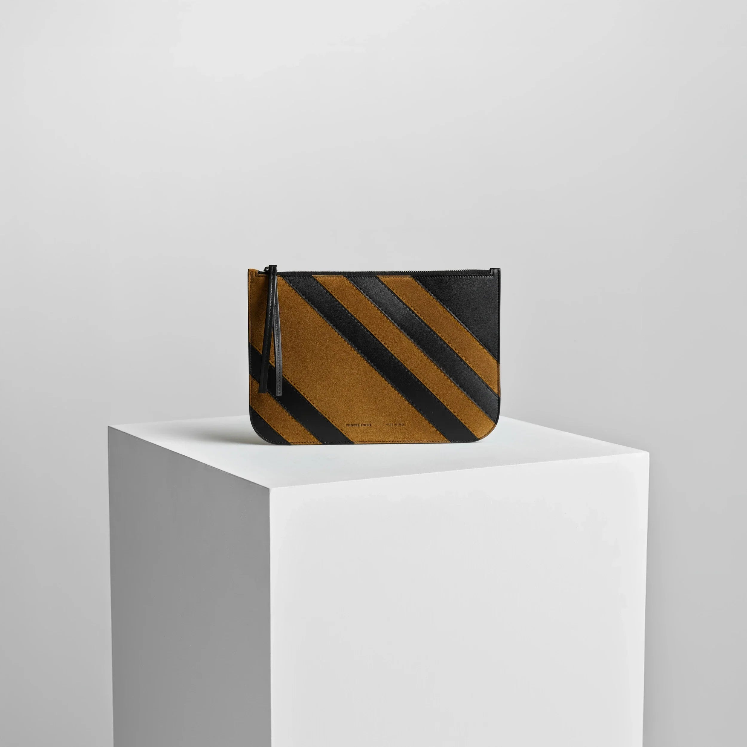POCKET POUCH | toffee/black leather