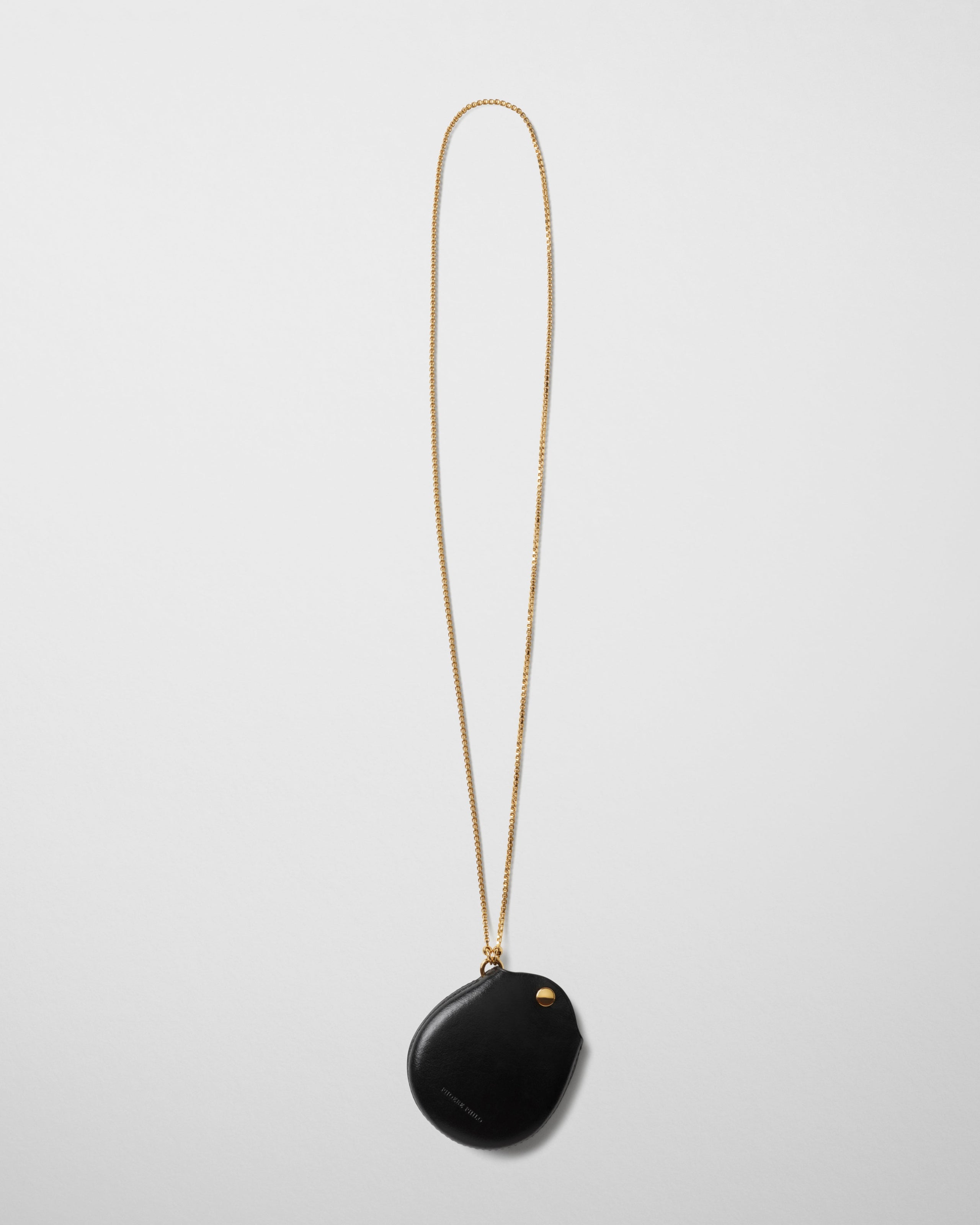 POUCH PENDANT | black leather
