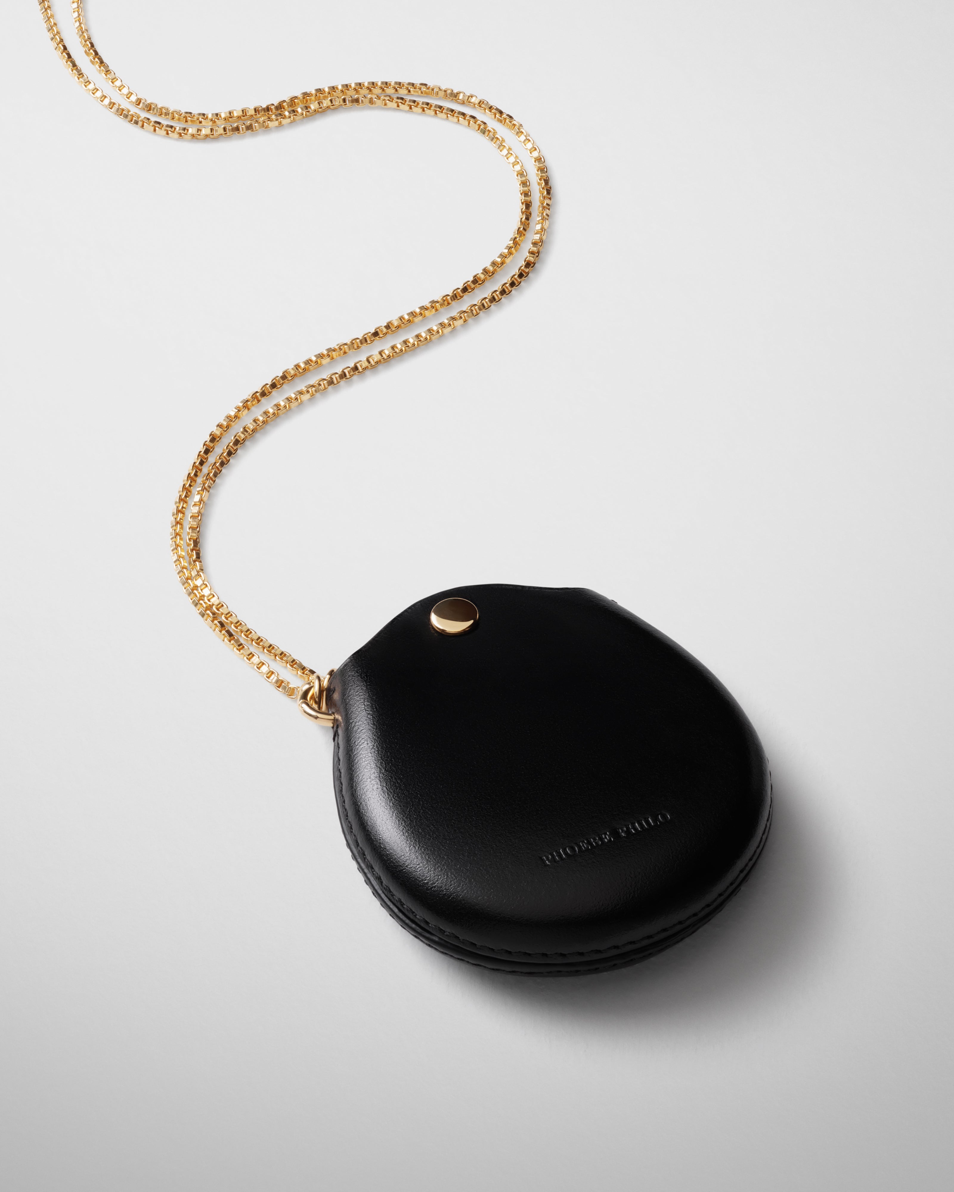 POUCH PENDANT | black leather