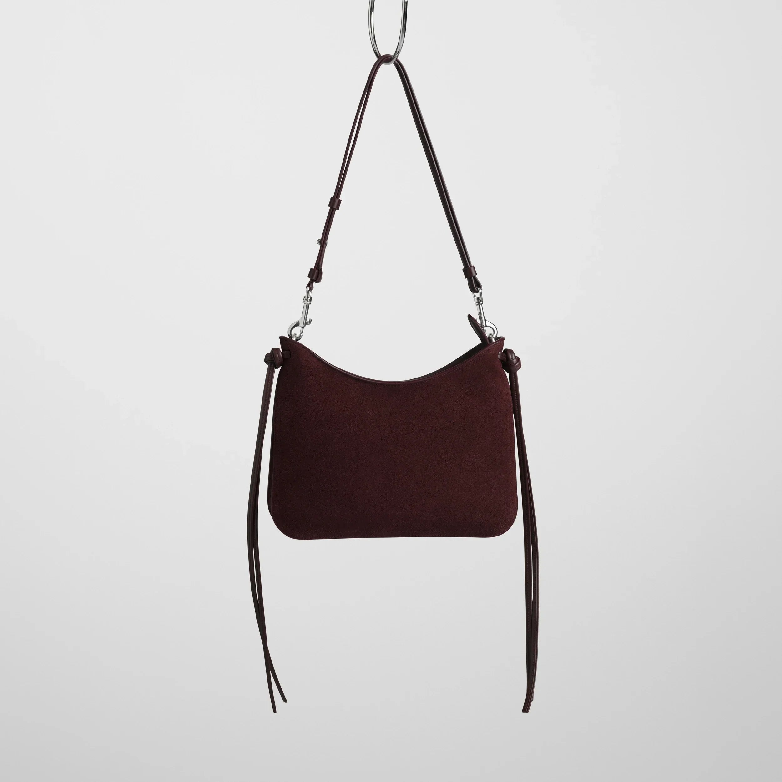 SMALL GIG BAG | oxblood suede leather