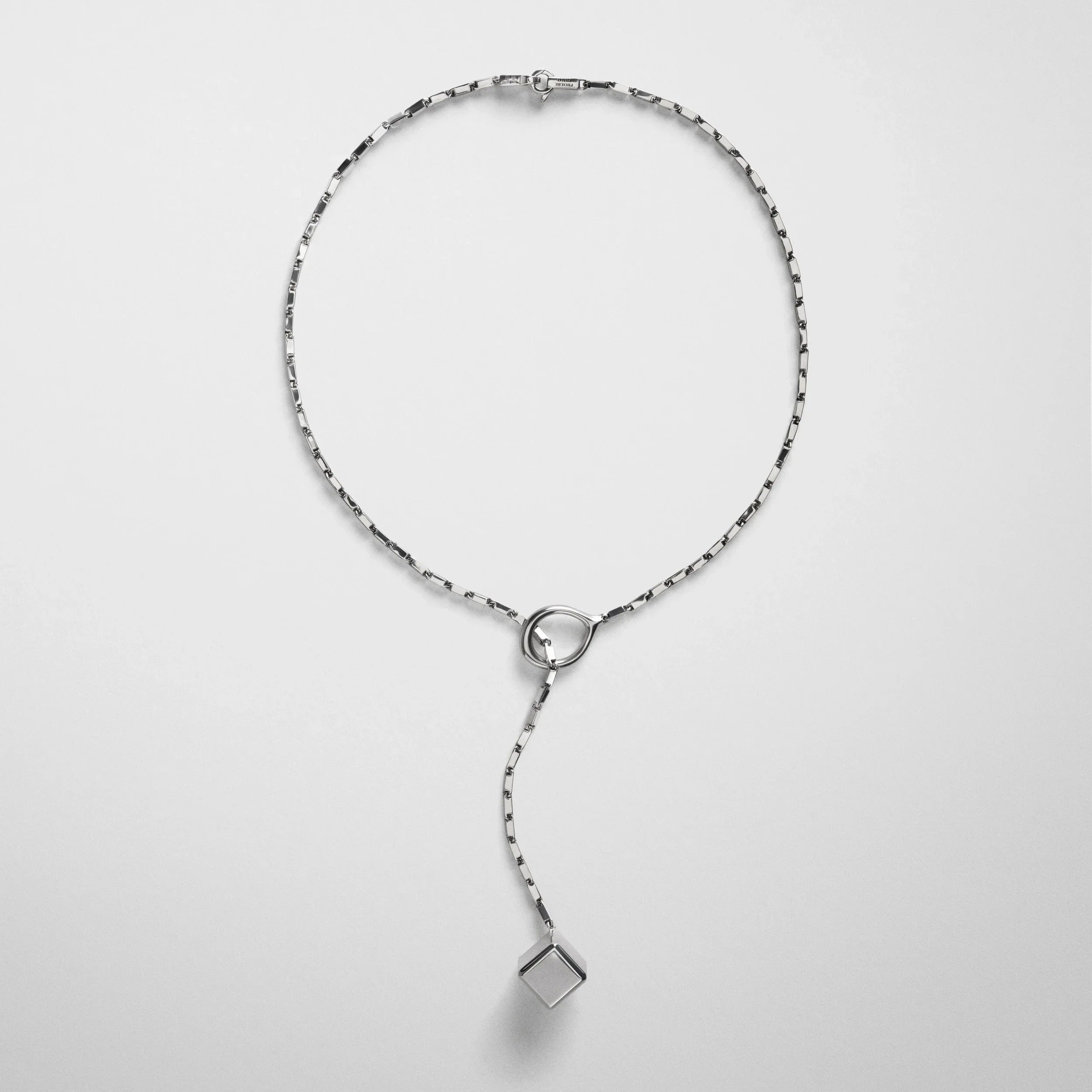 HOOP TIE PENDANT | sterling silver