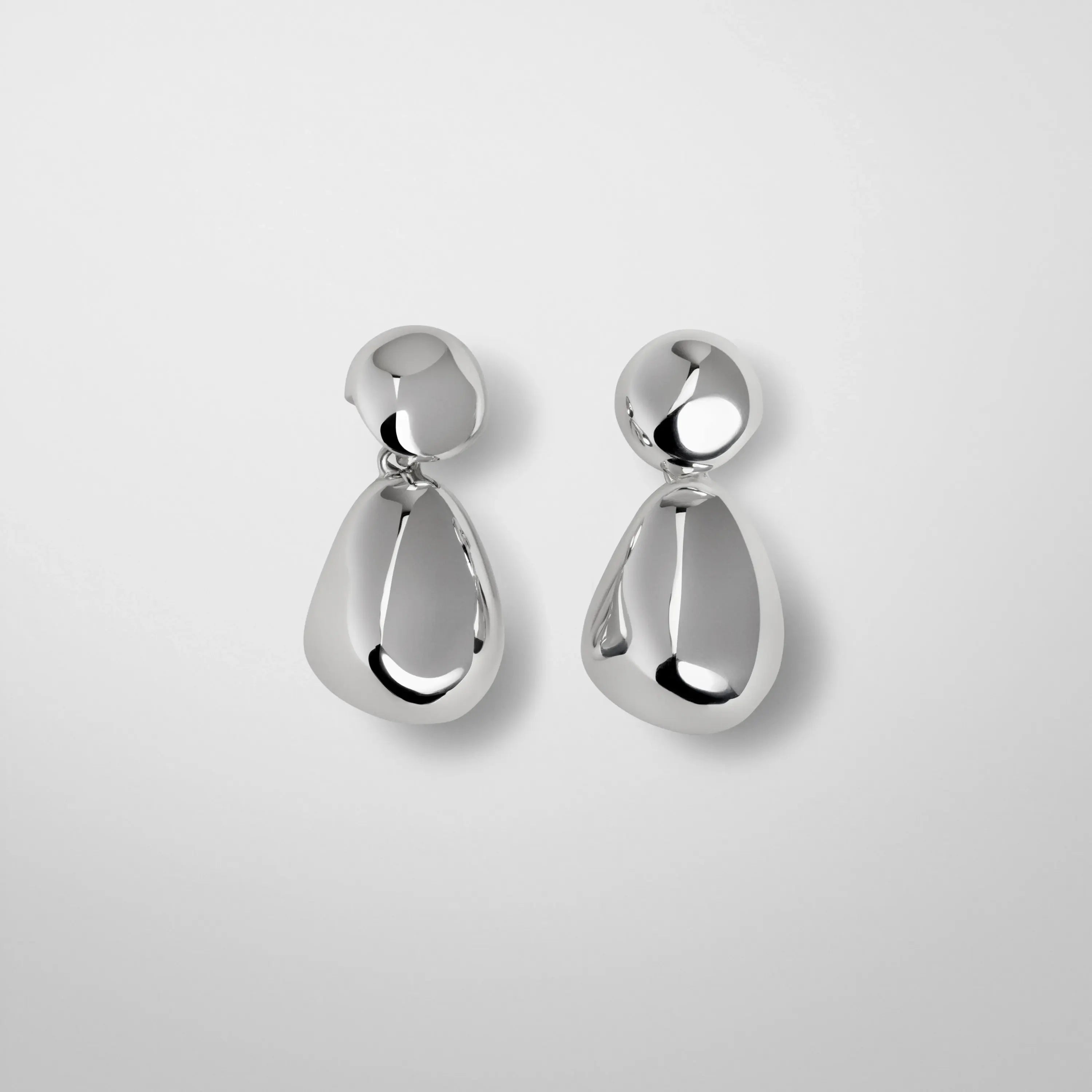DOUBLE BALL EARRINGS | sterling silver