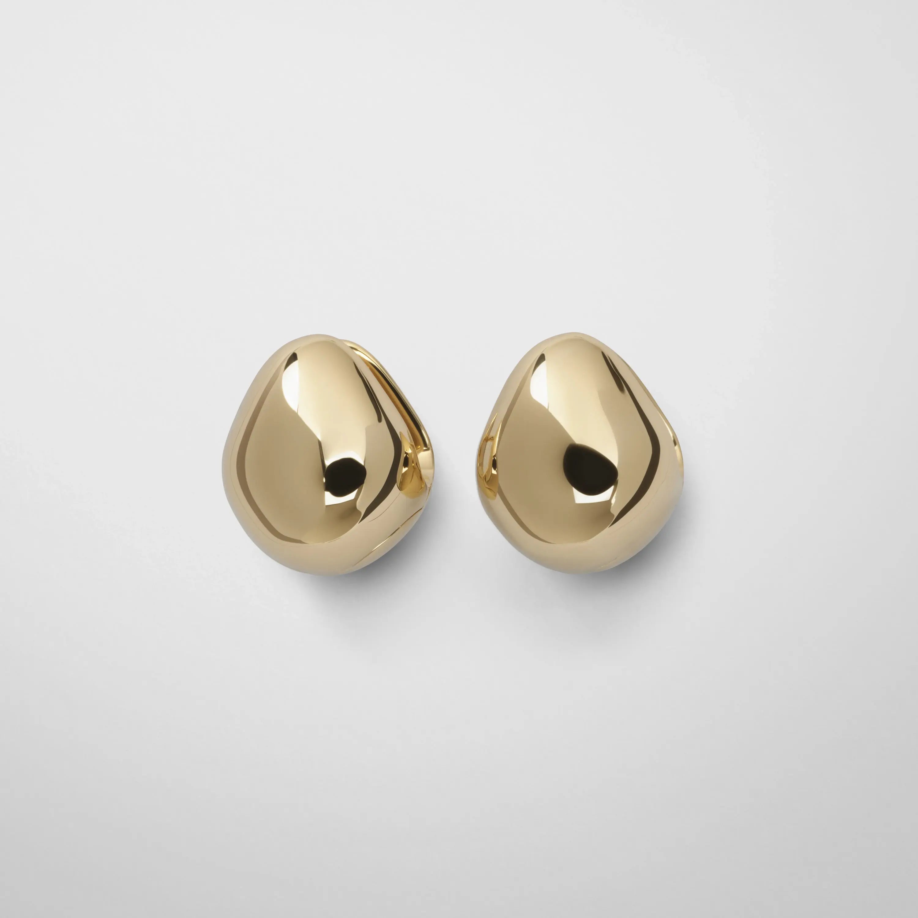 PEBBLE STUD EARRINGS | gold plated sterling silver