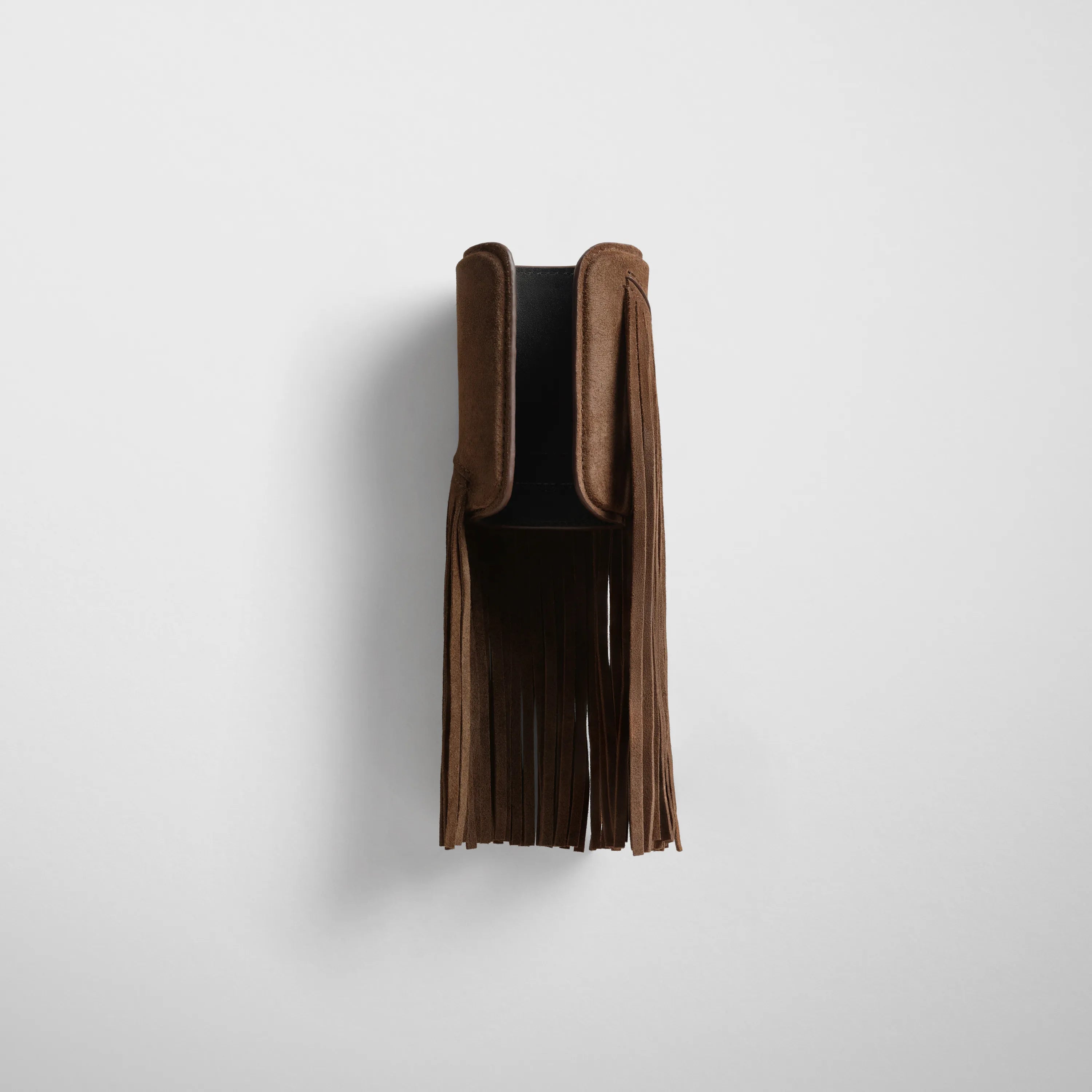 FRINGE CUFF | khaki suede