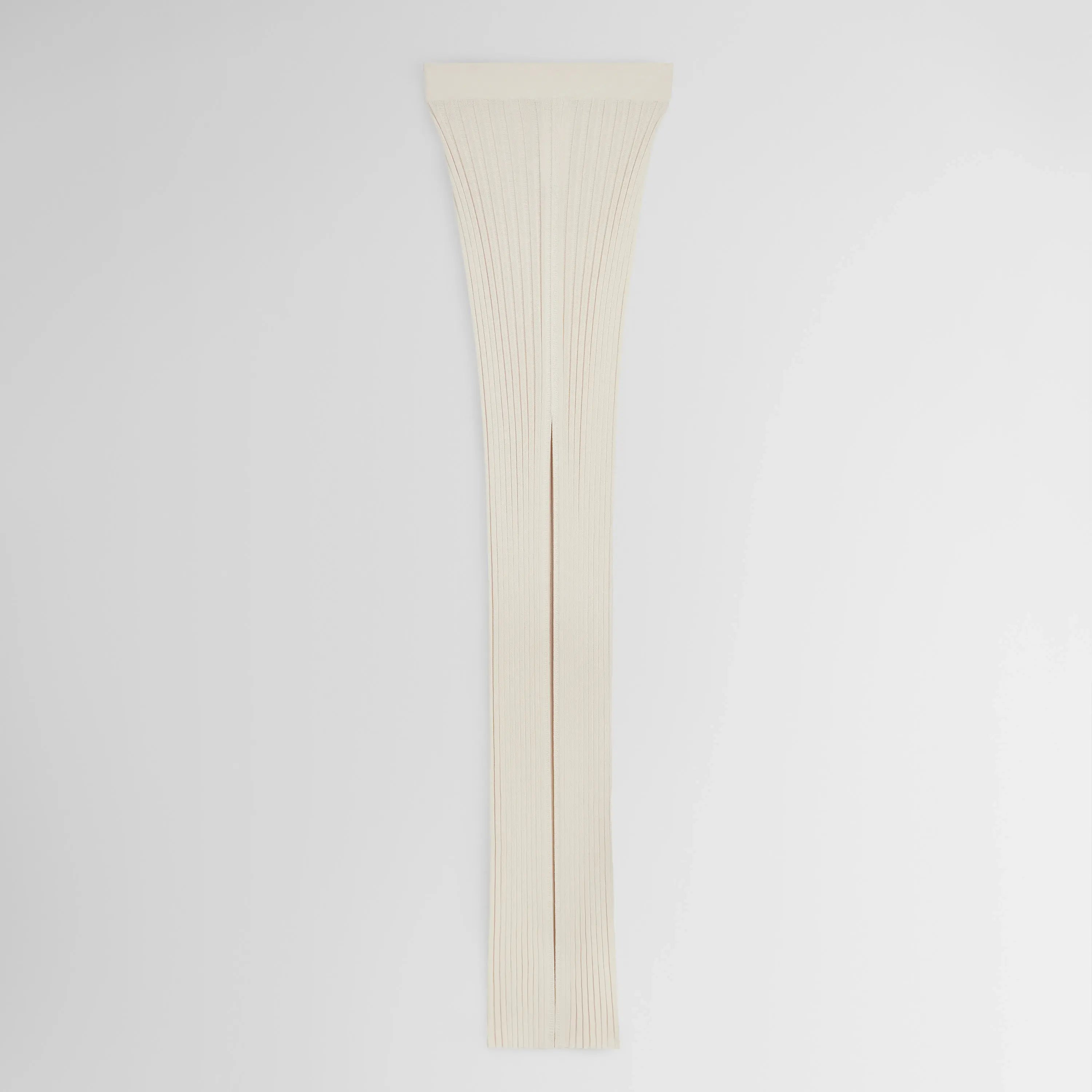 RIB SKIRT | cream cotton viscose
