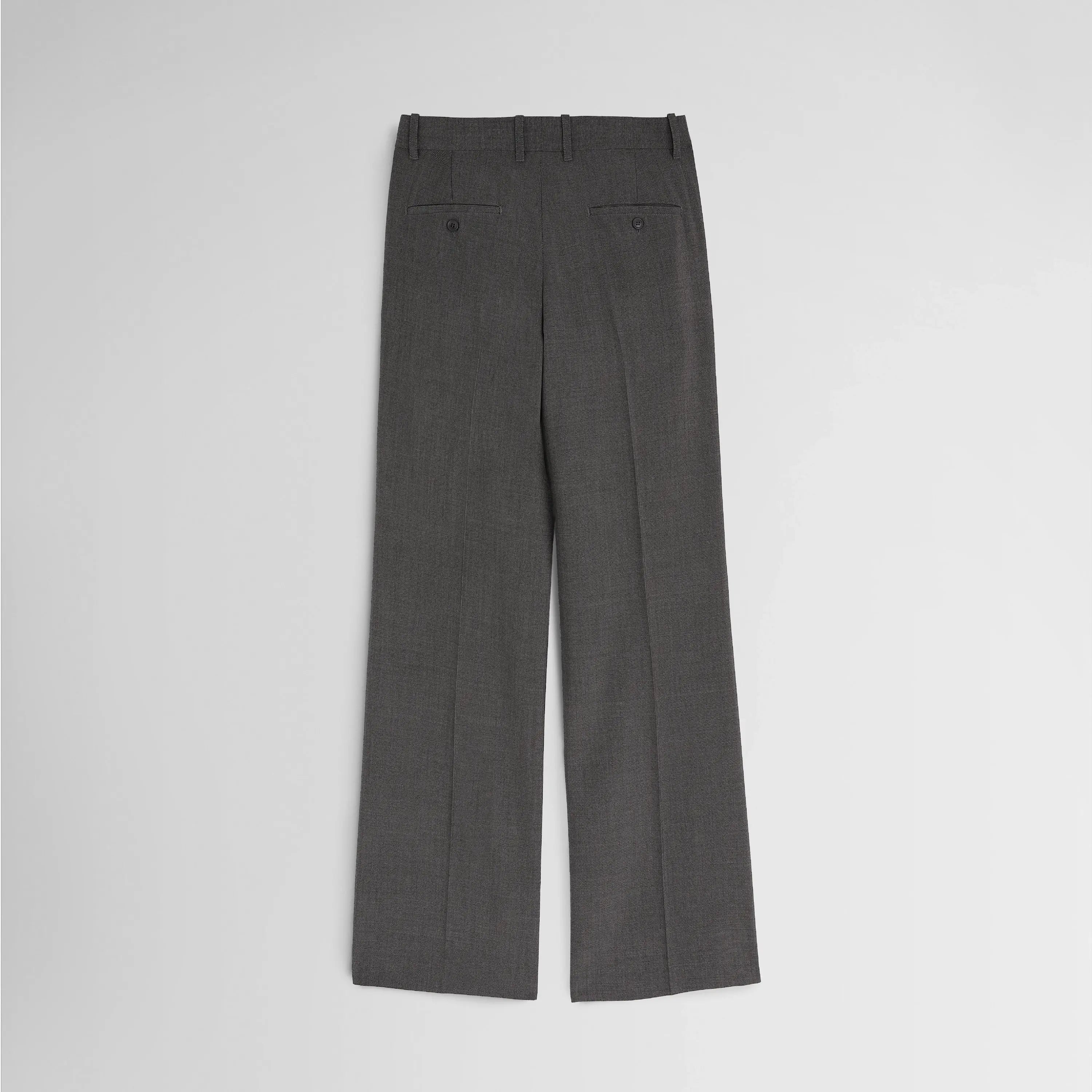 BOYISH TAILORED TROUSERS | dark taupe wool