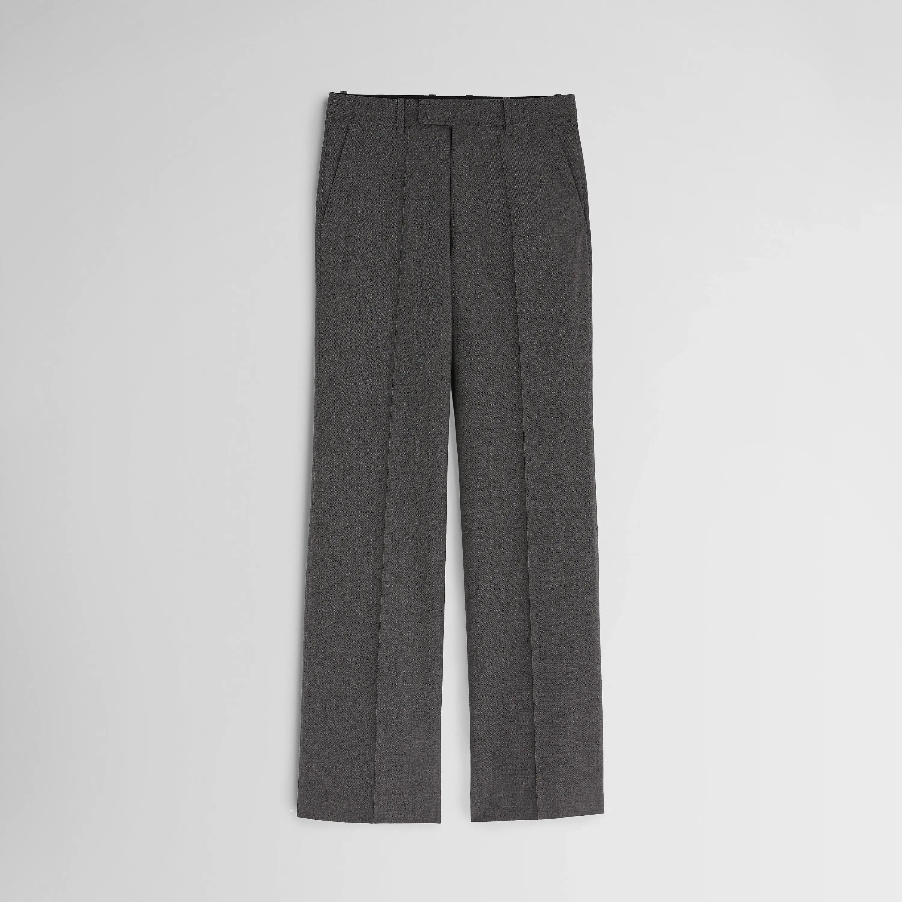 BOYISH TAILORED TROUSERS | dark taupe wool