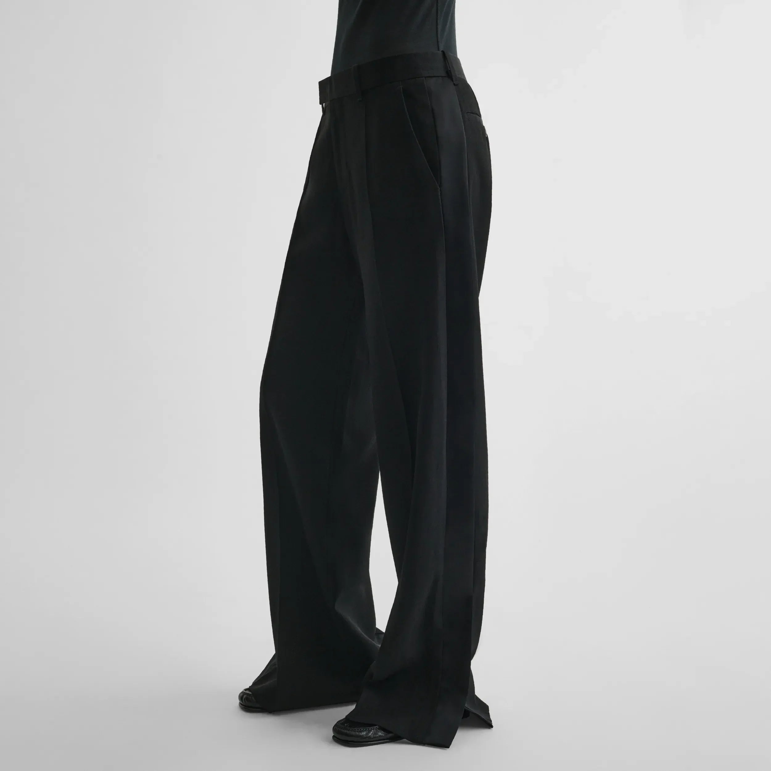 TUX TROUSERS | black viscose