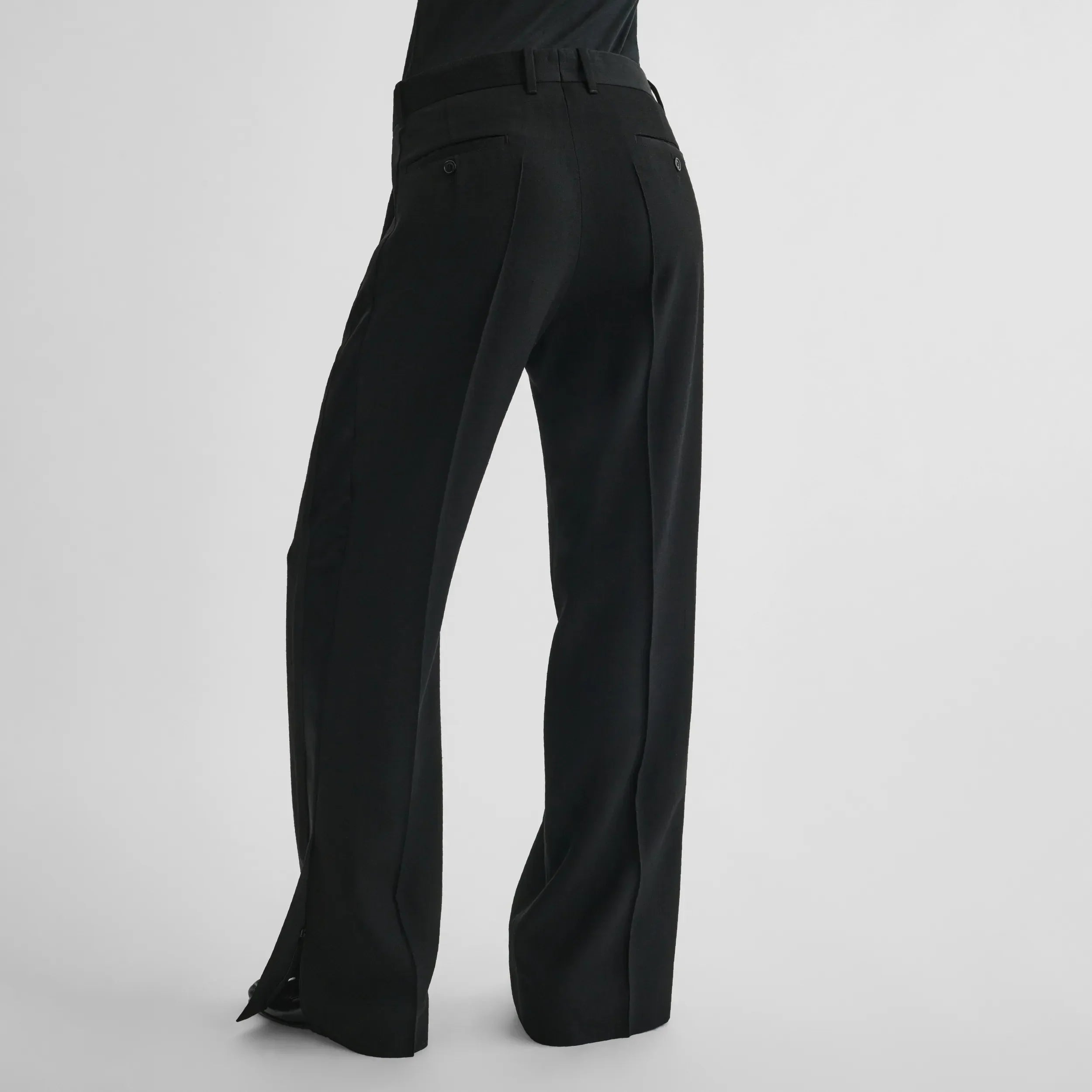TUX TROUSERS | black viscose