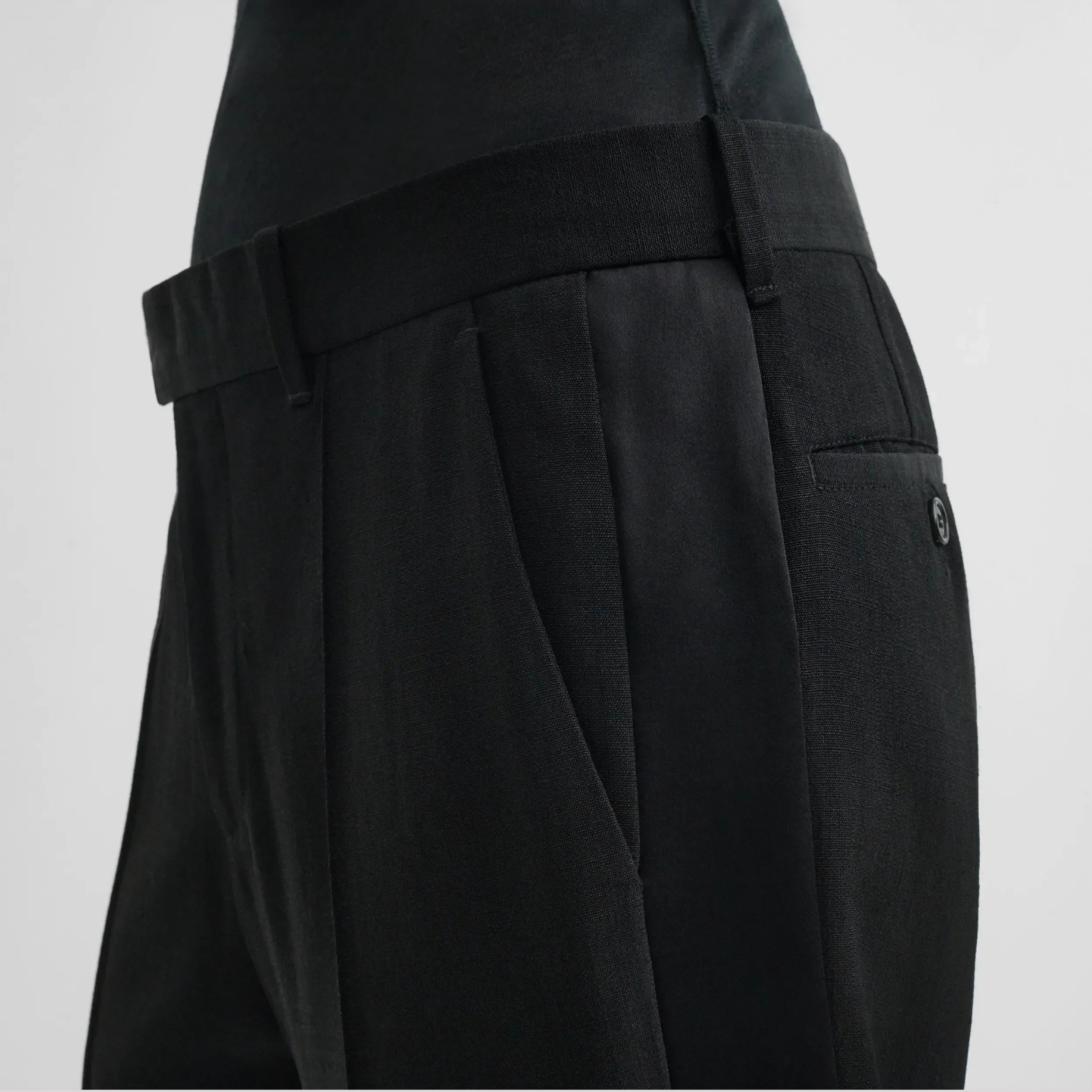 TUX TROUSERS | black viscose