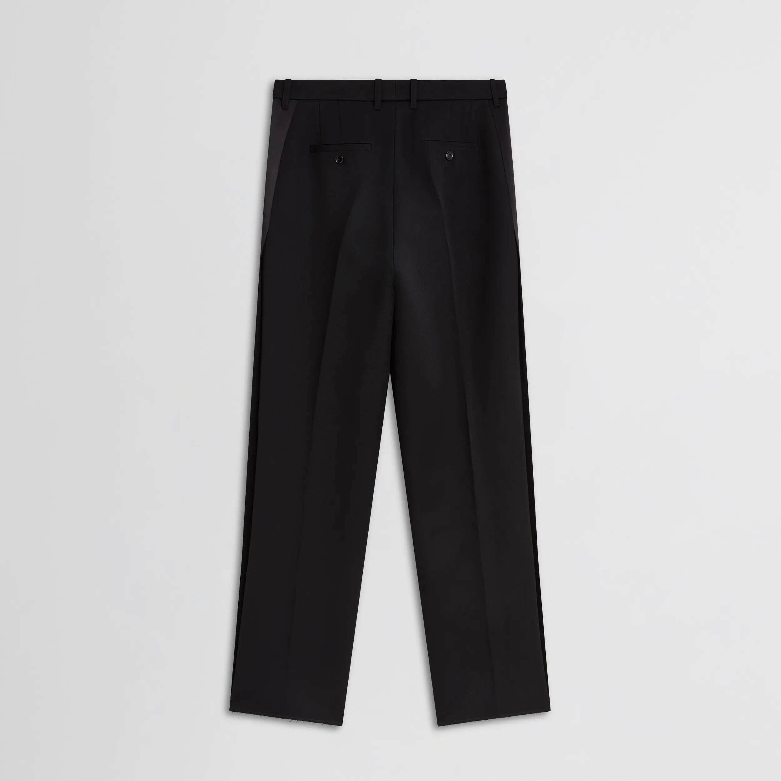 SPLIT TUX TROUSERS | black wool