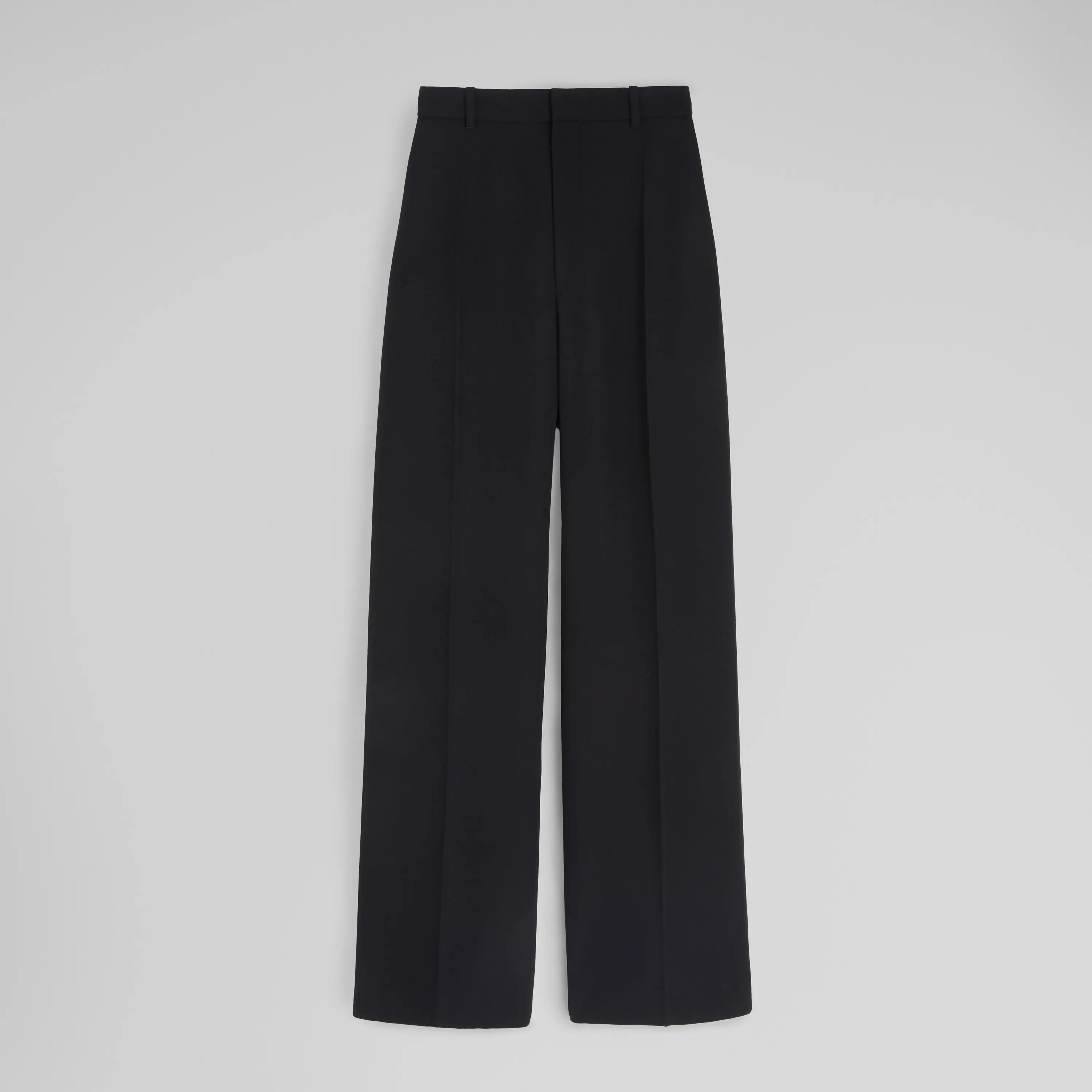 ZIP TROUSERS | black wool