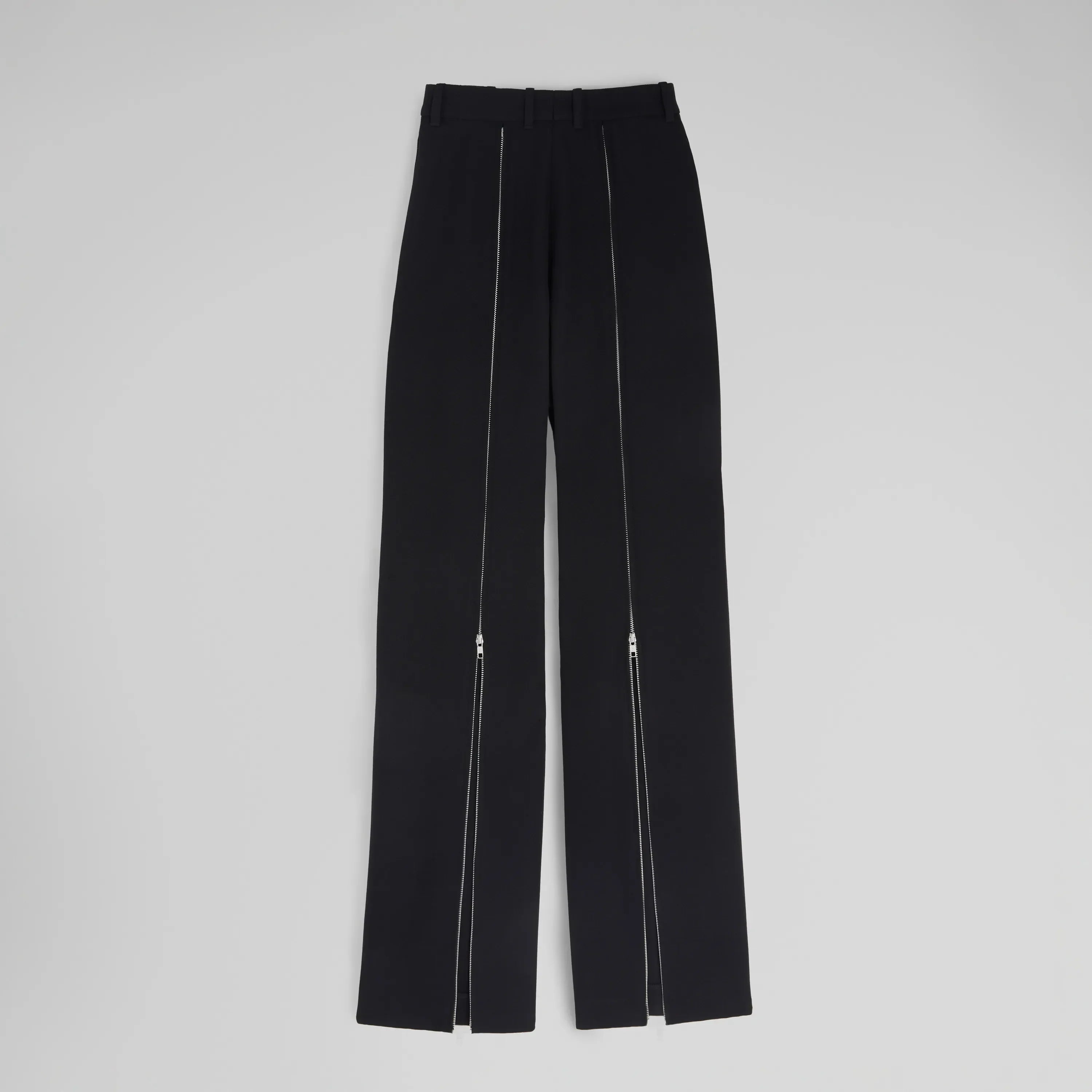 ZIP TROUSERS | black wool