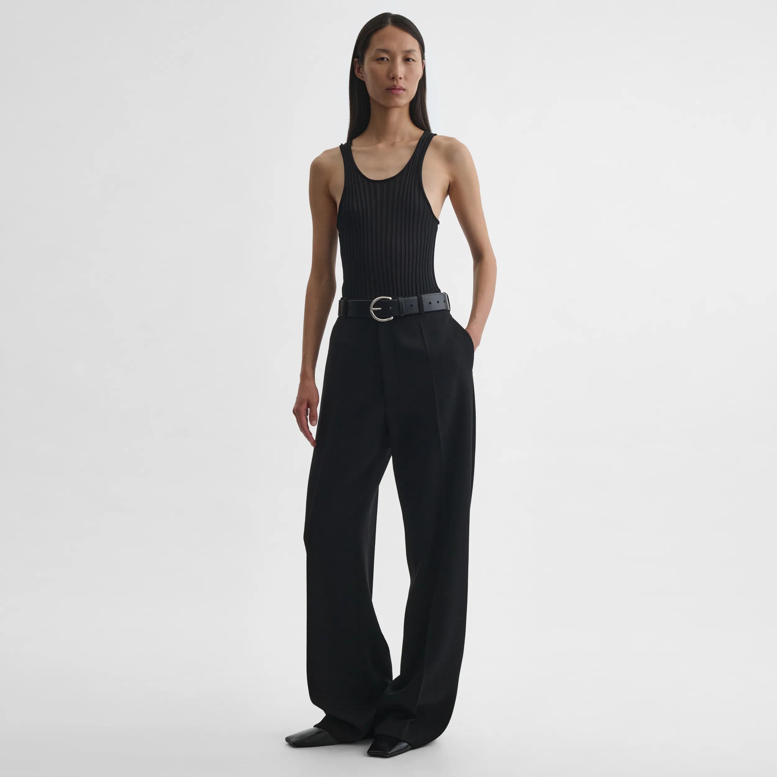 MILANESE TROUSERS | black wool