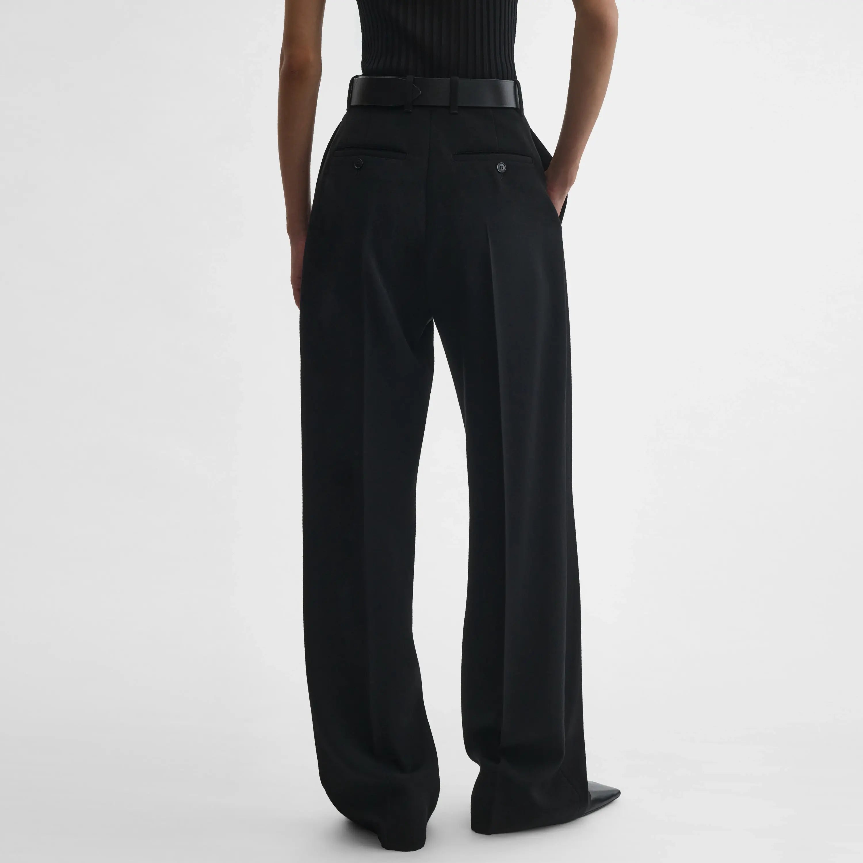 MILANESE TROUSERS | black wool