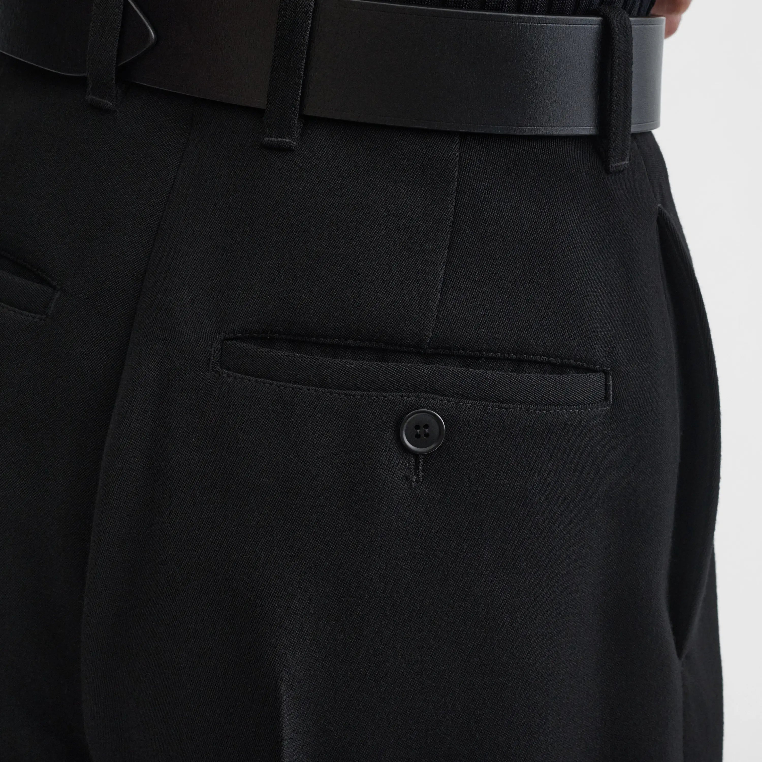 MILANESE TROUSERS | black wool