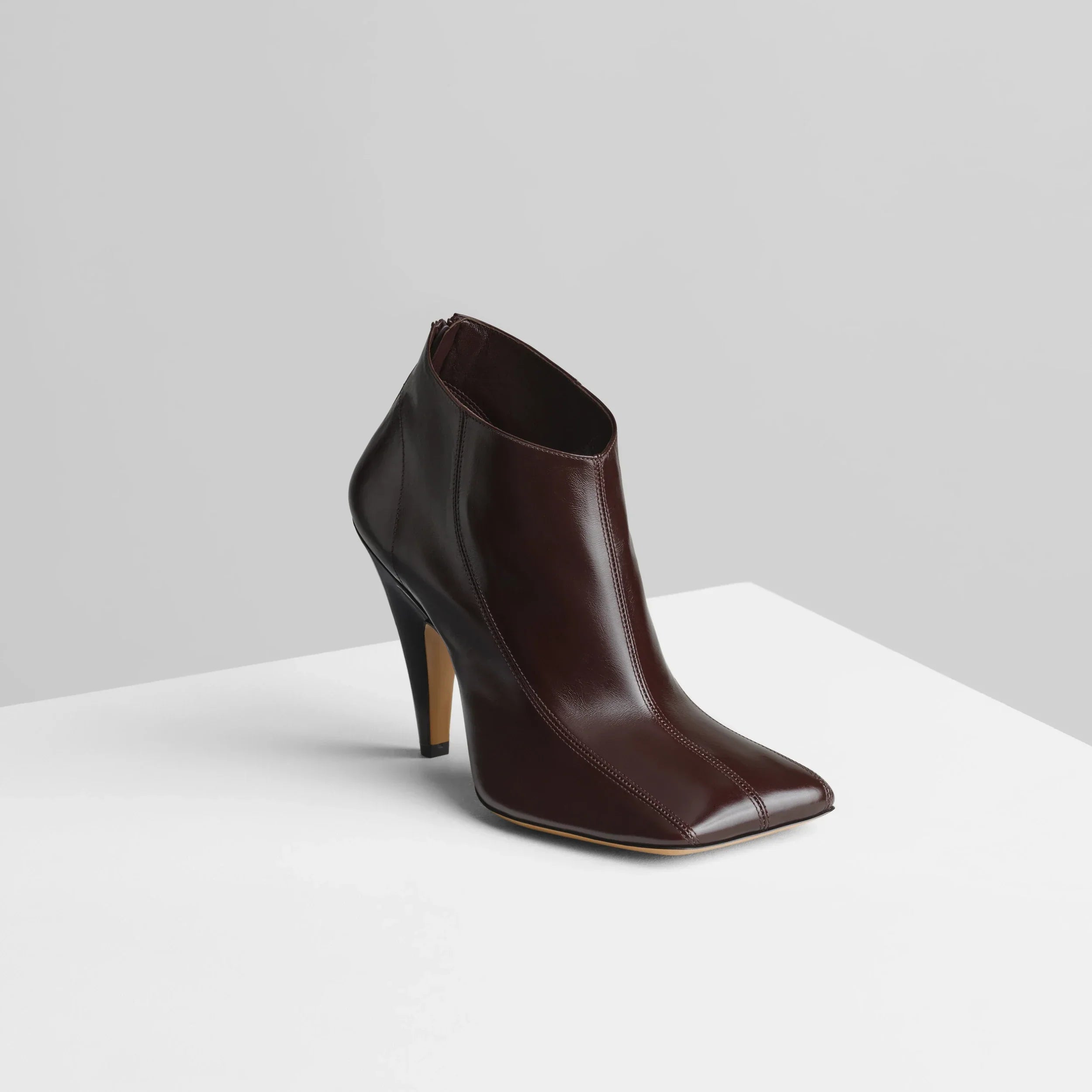 TILT ANKLE BOOT | oxblood leather