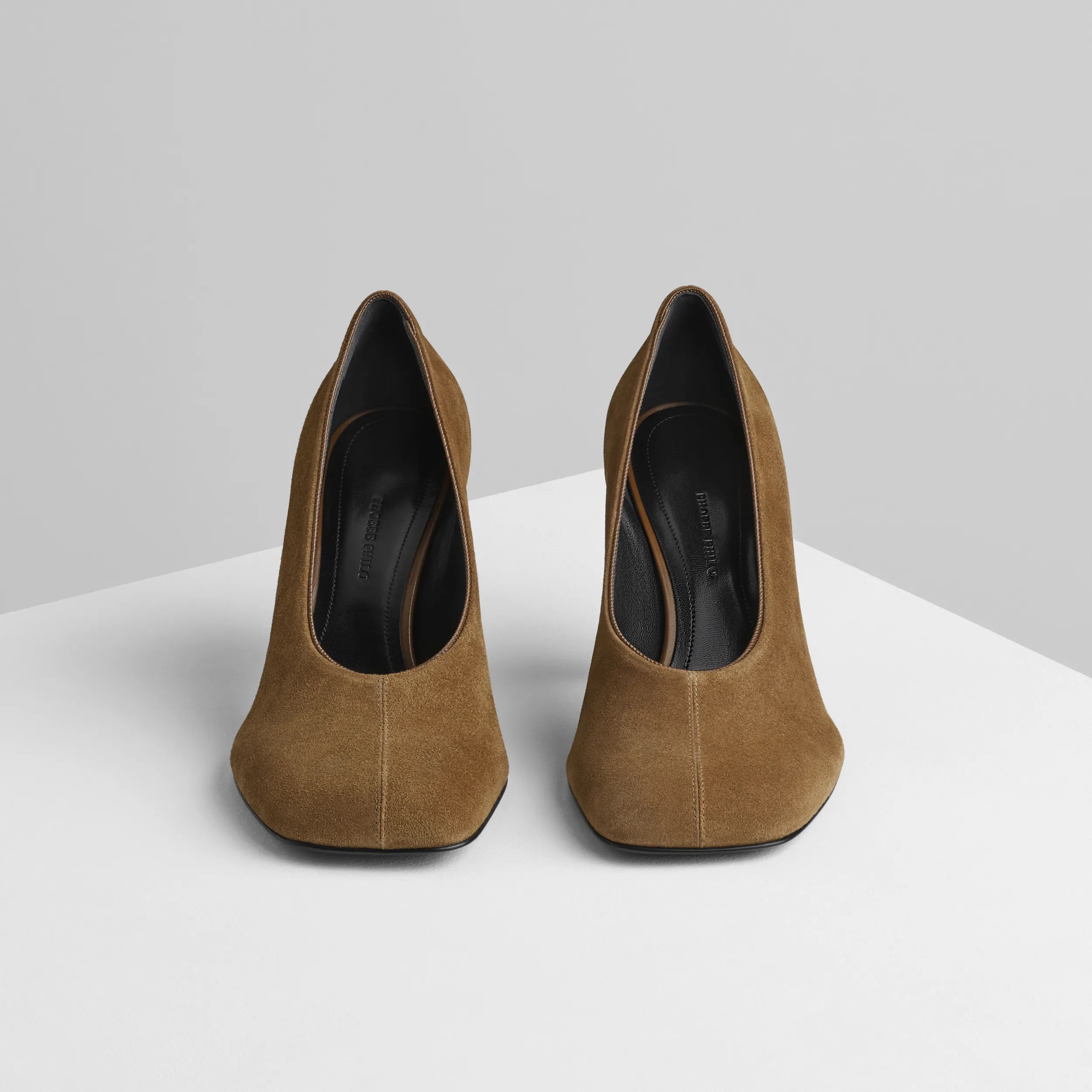SOFT PUMP 90 | caramel suede leather