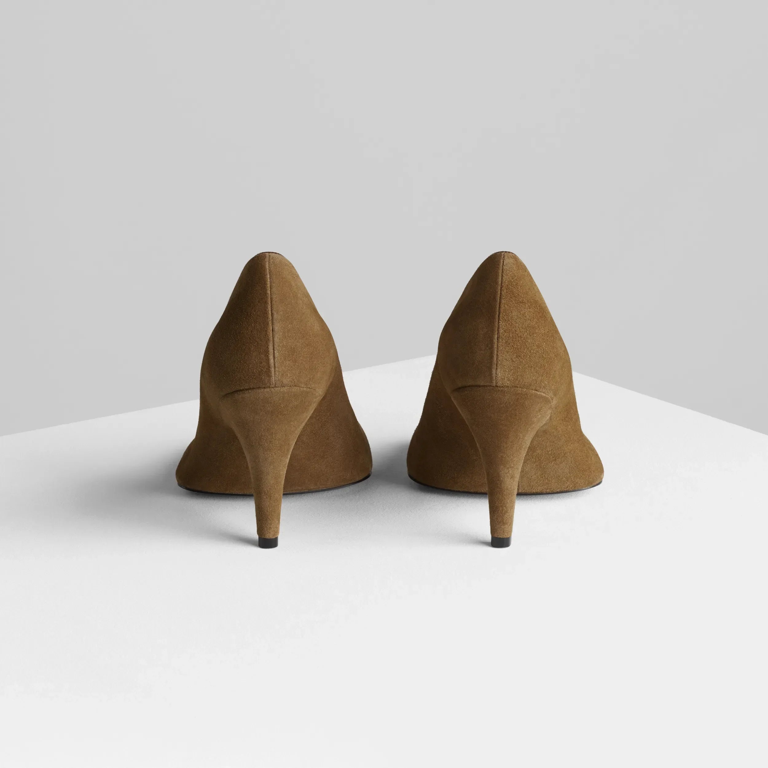 SOFT PUMP 90 | caramel suede leather