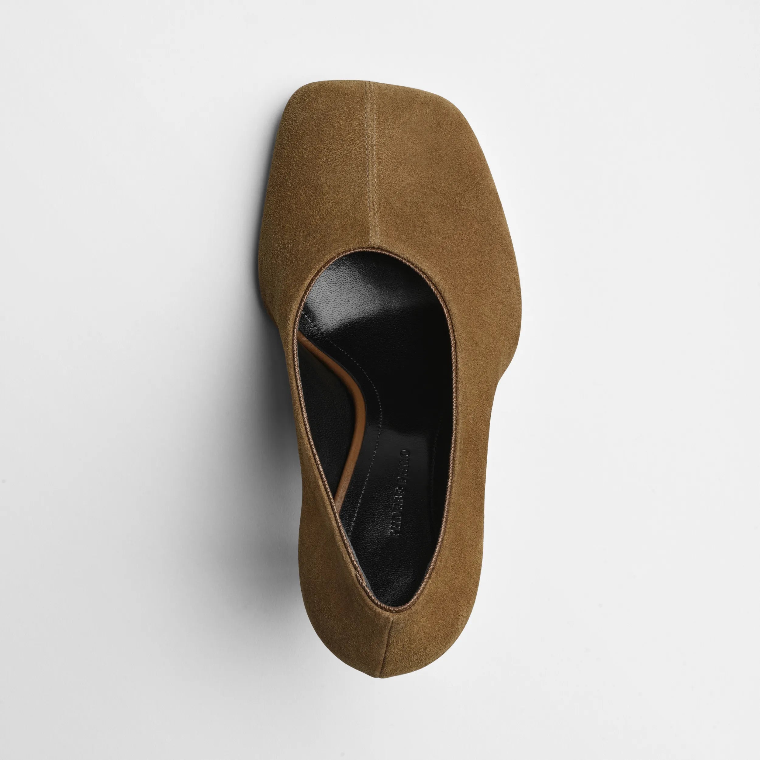 SOFT PUMP 90 | caramel suede leather