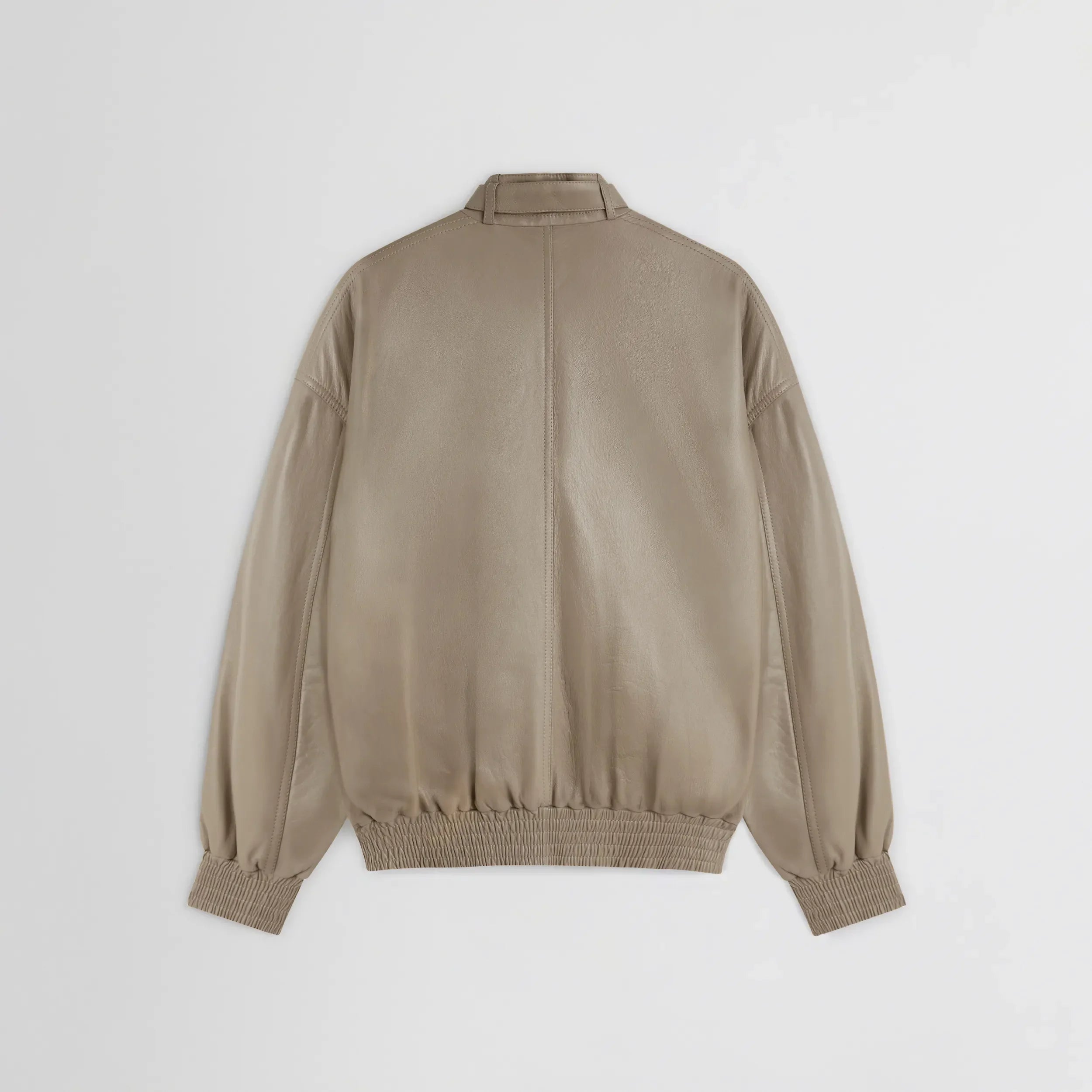 JACKET WITH ATTACHABLE SCARF | mastic leather