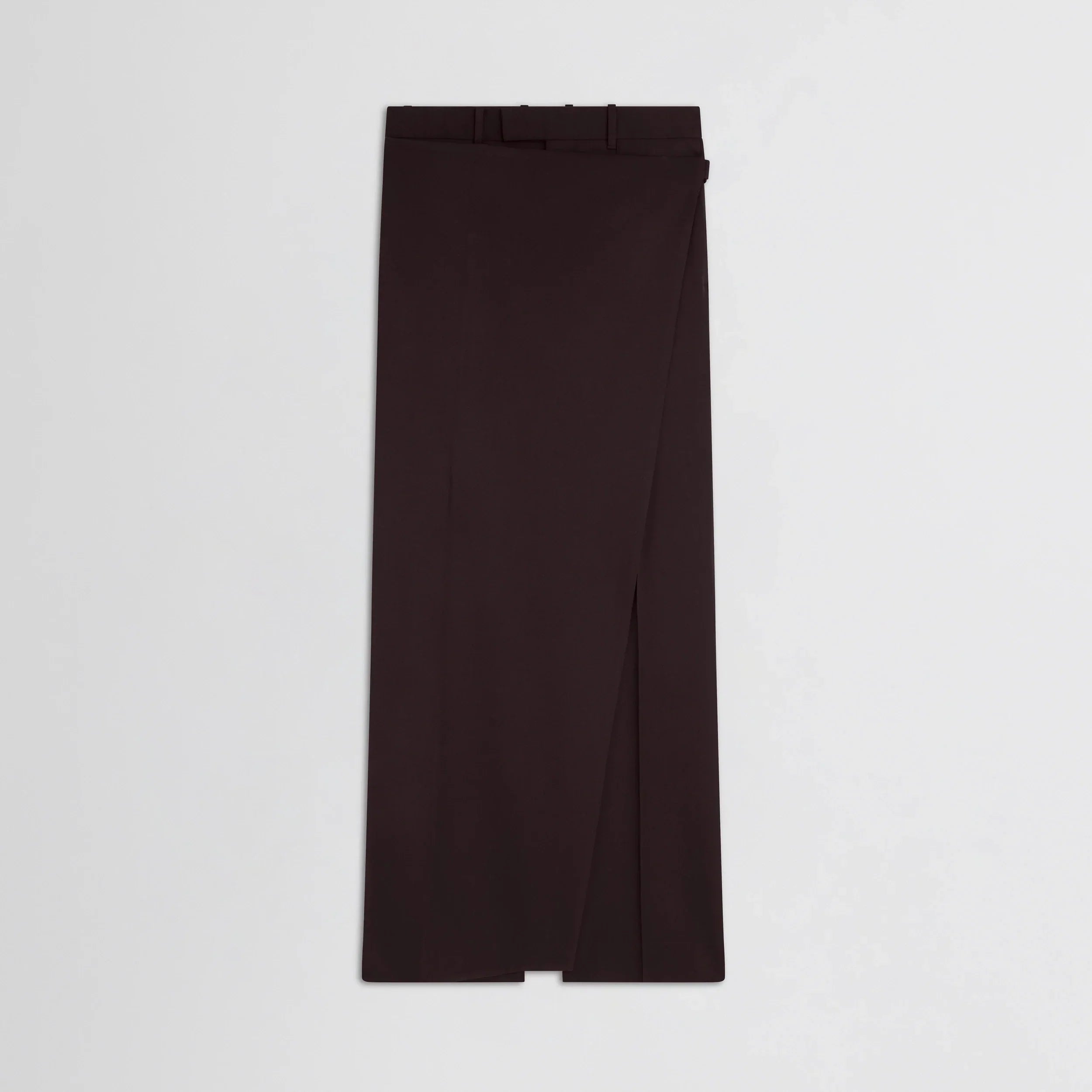 APRON TROUSERS | chocolate wool