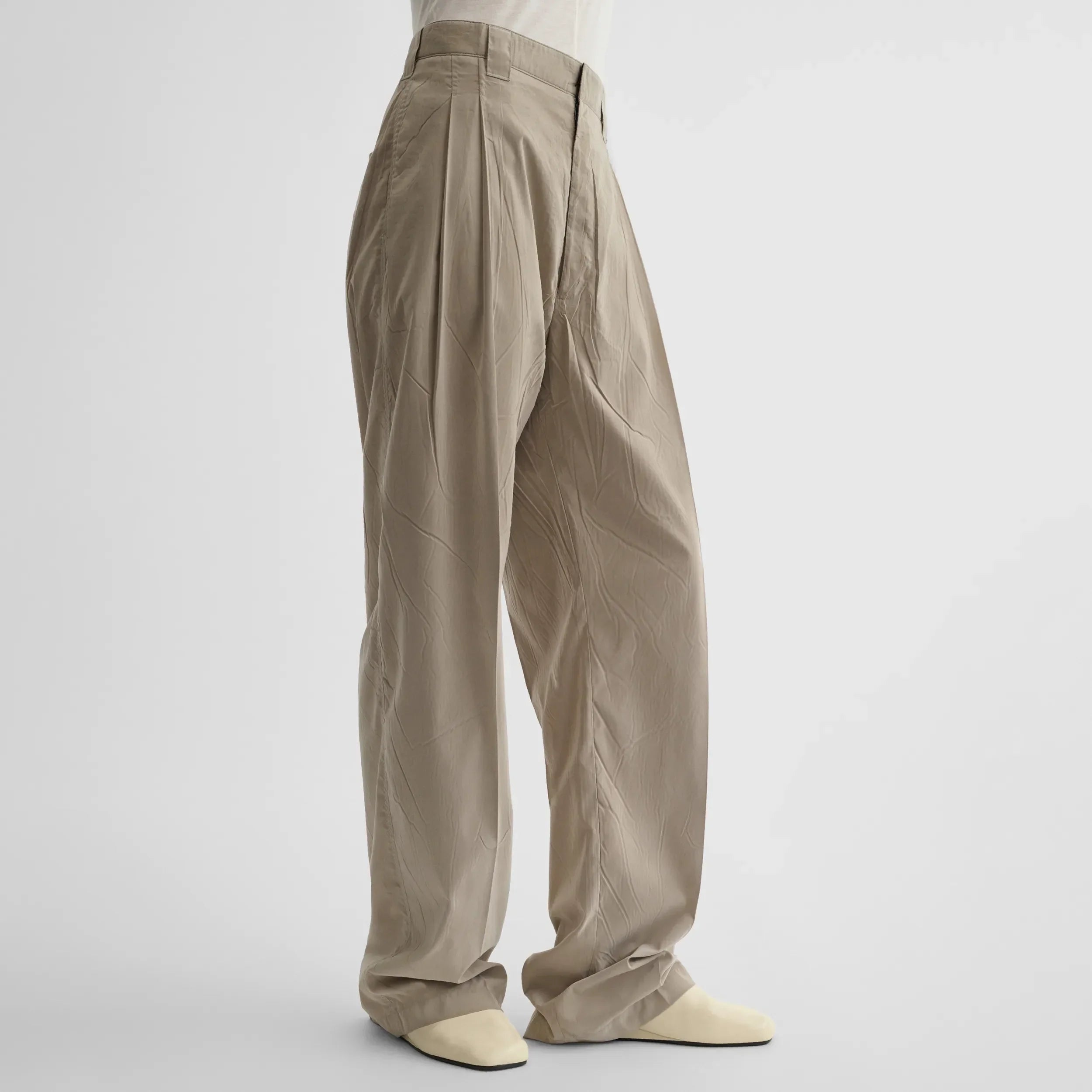 CHINO TROUSERS | trench poly-twill