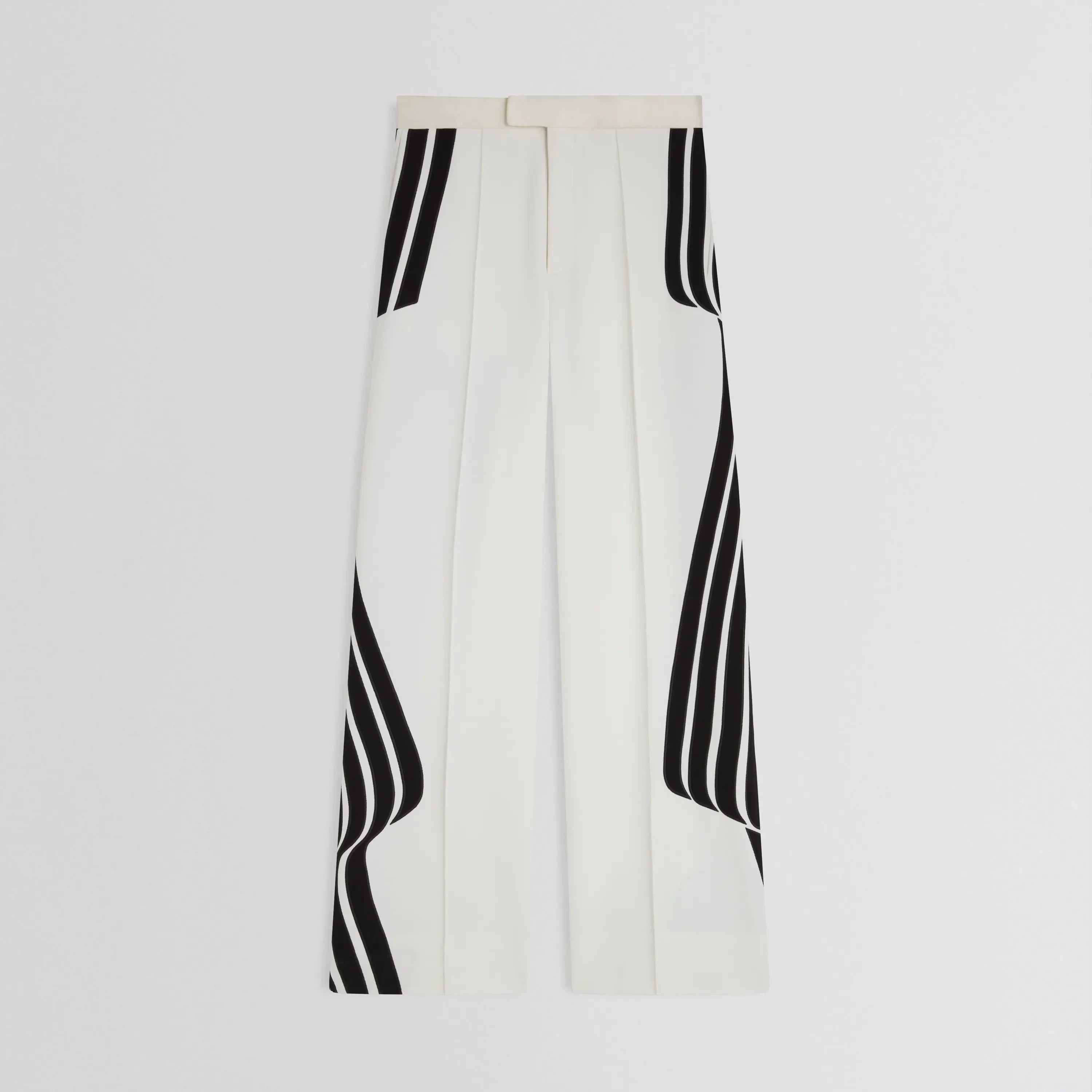 WAVE TROUSERS | black and white technical tailoring