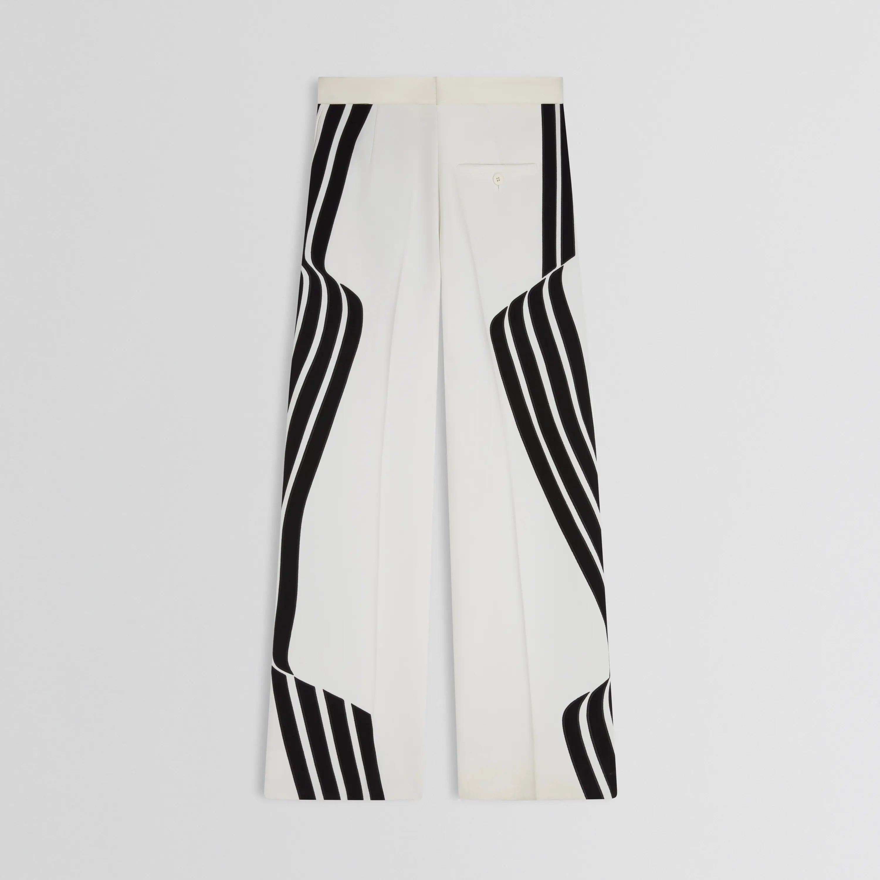 WAVE TROUSERS | black and white technical tailoring