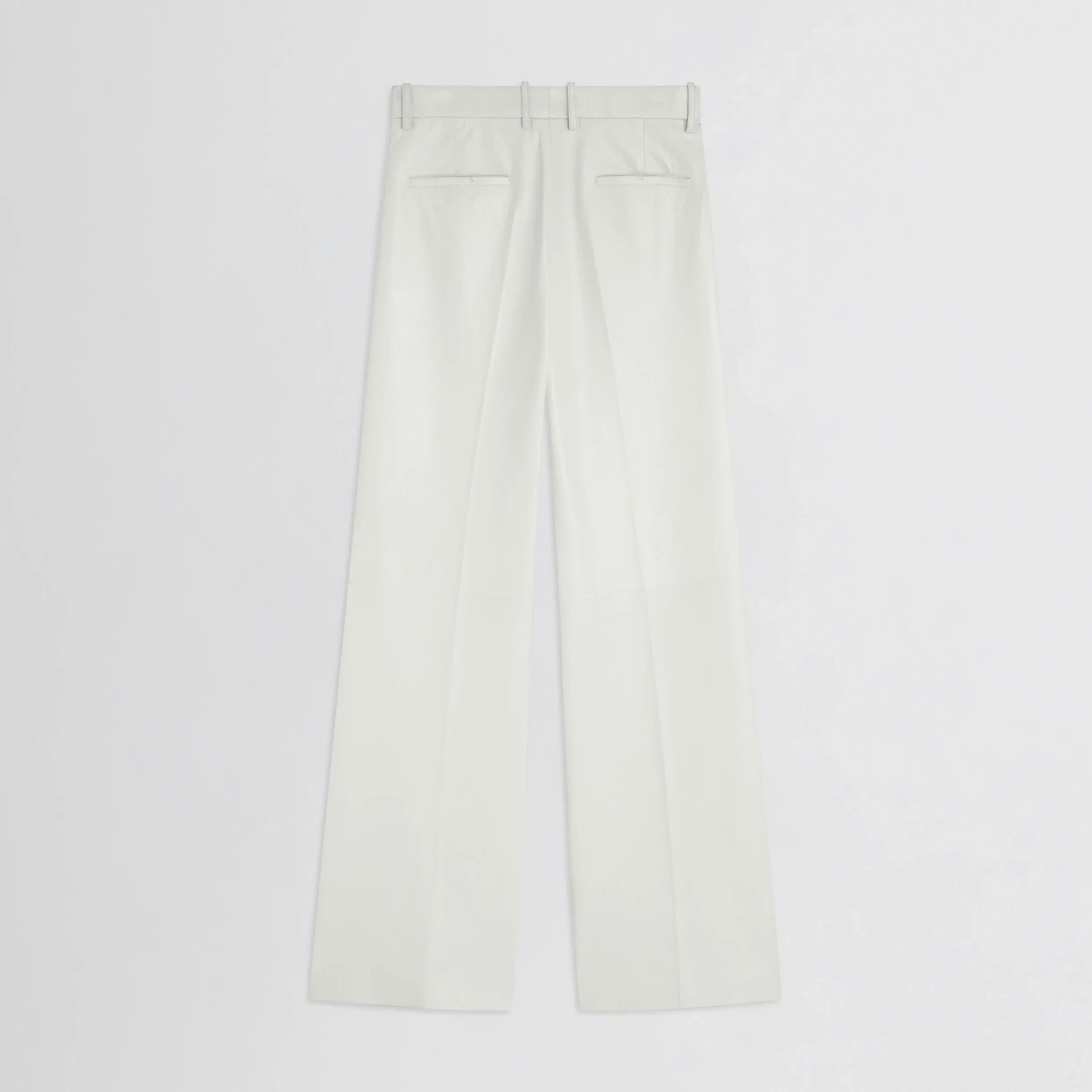 BOYISH TROUSERS | white leather