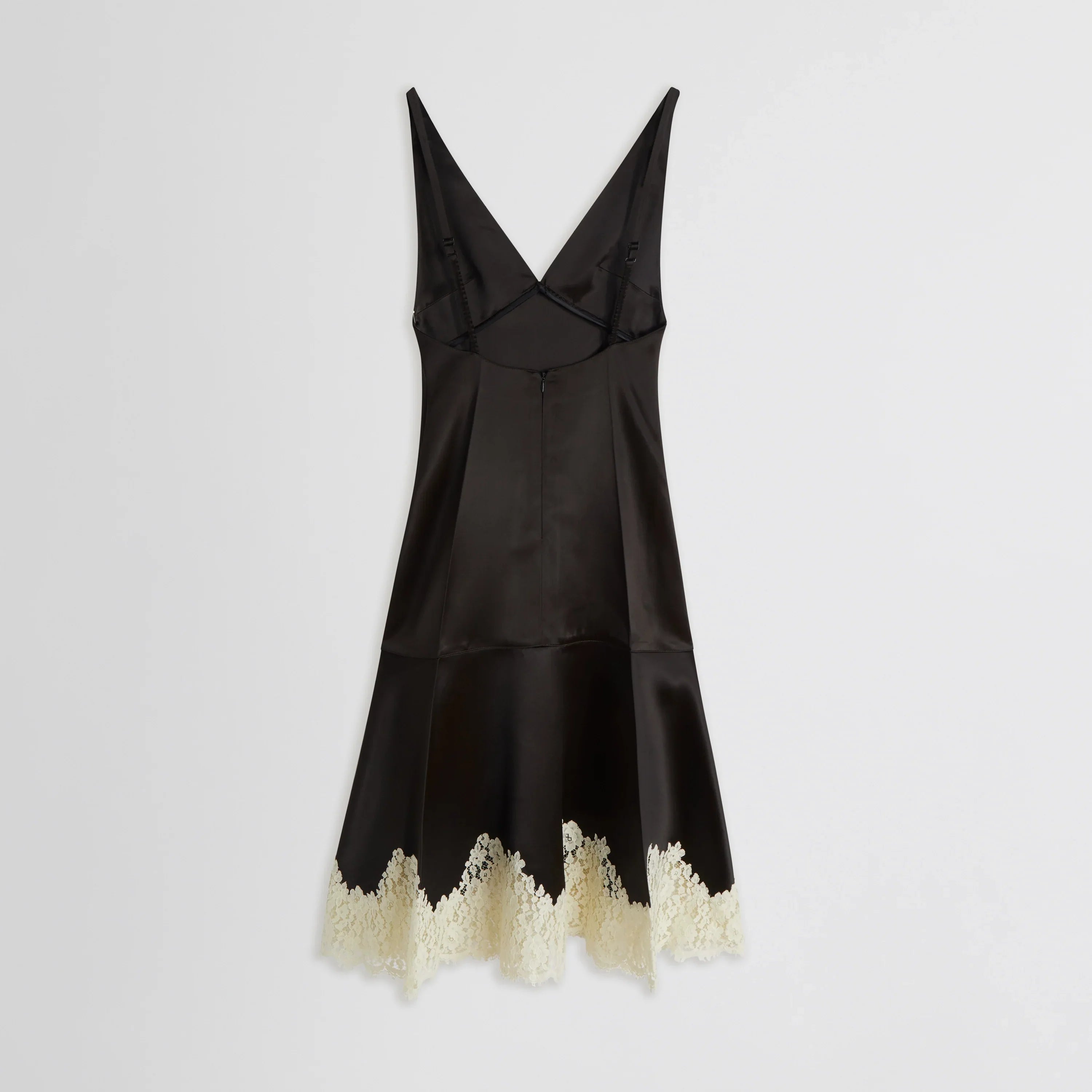 SLICKED SLIP | dark khaki viscose