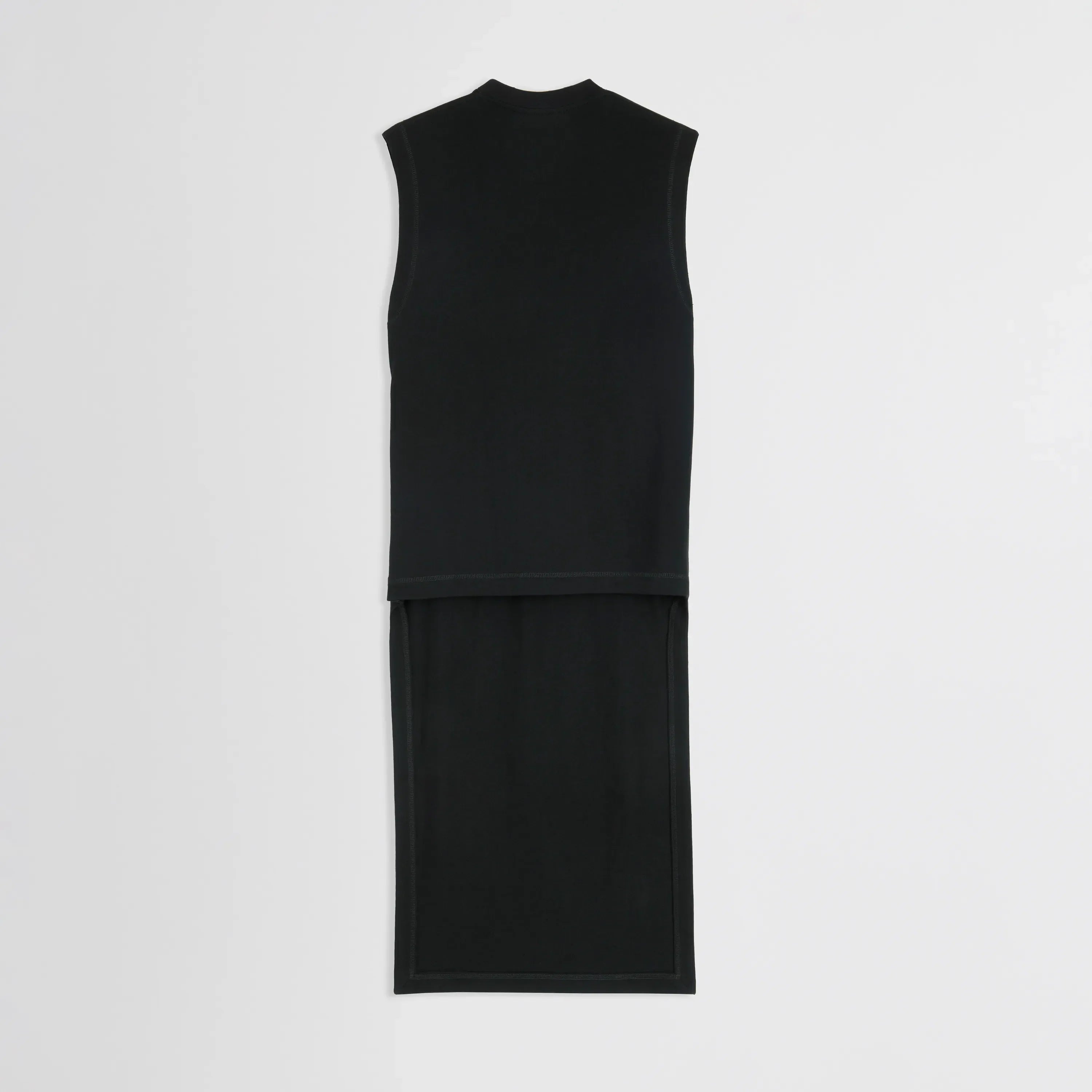 REVERSIBLE TRAIN TANK | black cotton