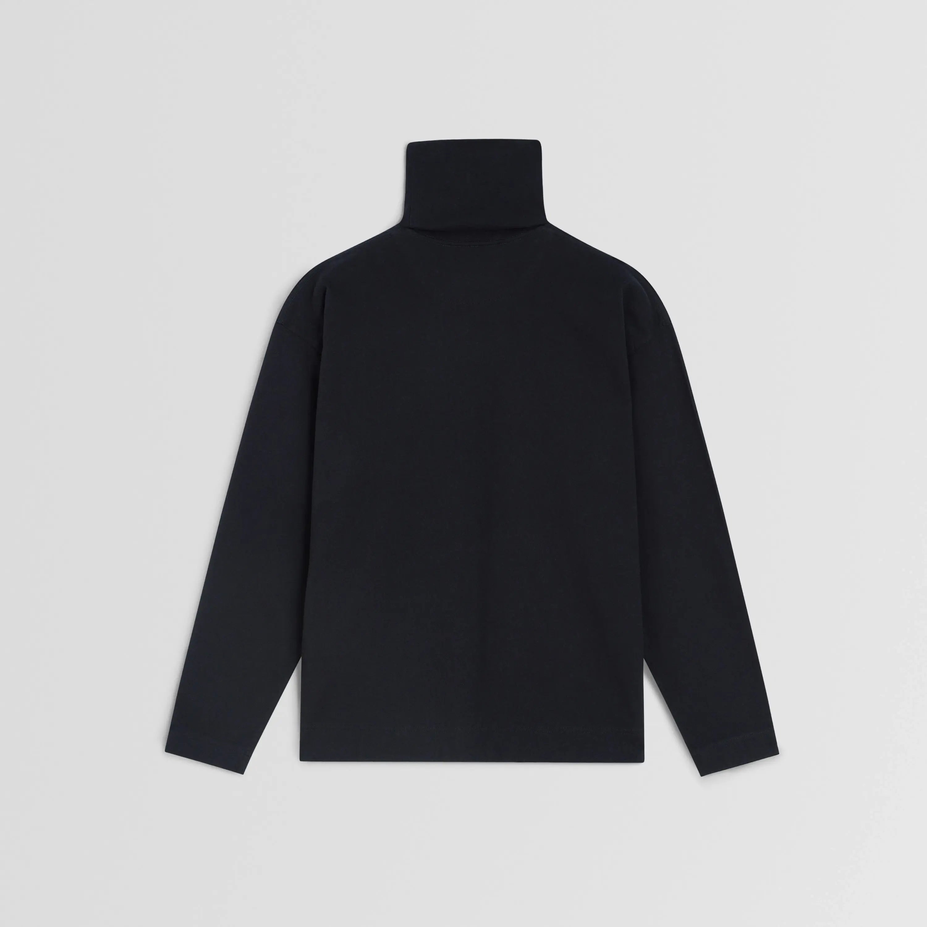 RELAXED LONG SLEEVE JERSEY | black cotton jersey