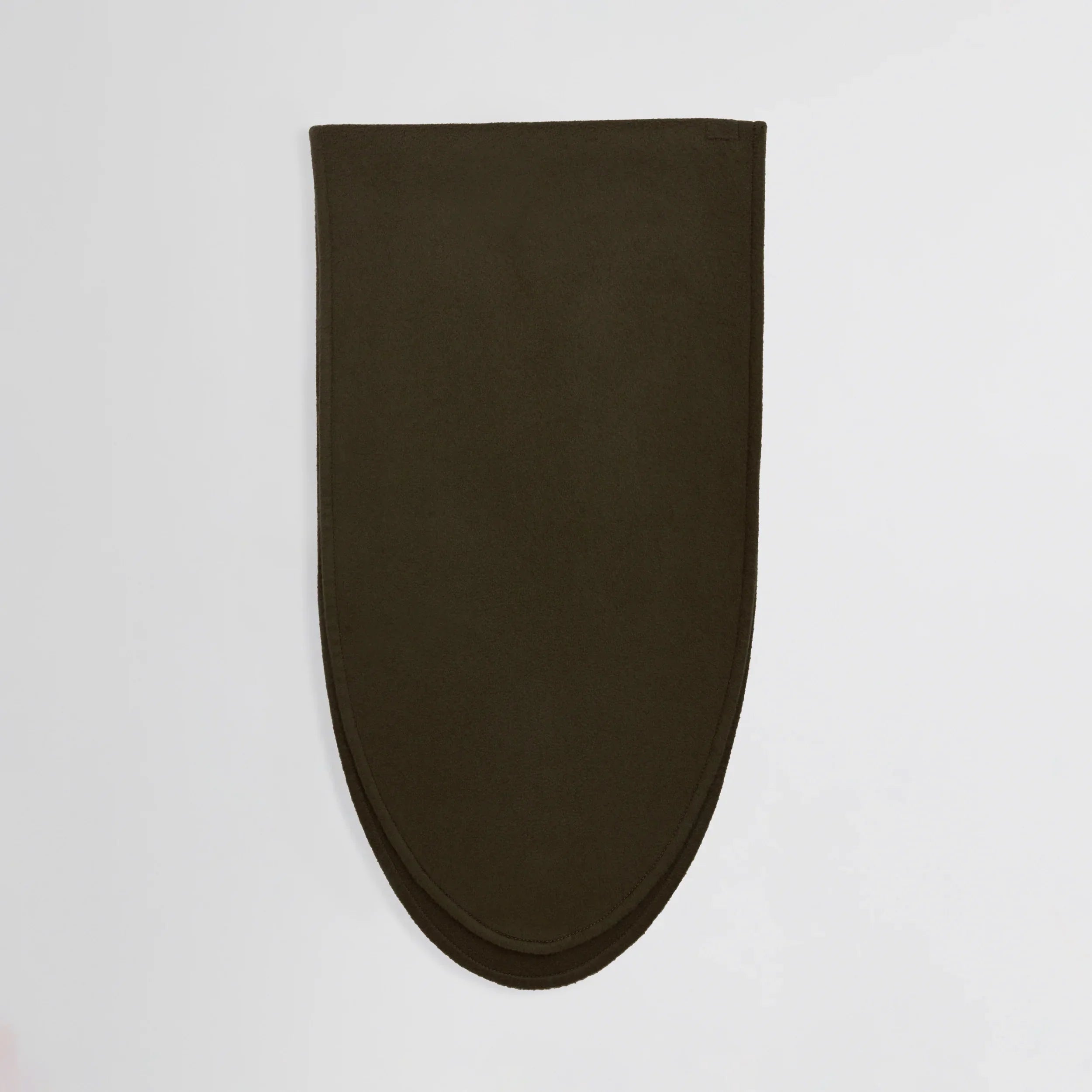 DOUBLE FACE SCARF | dark khaki wool