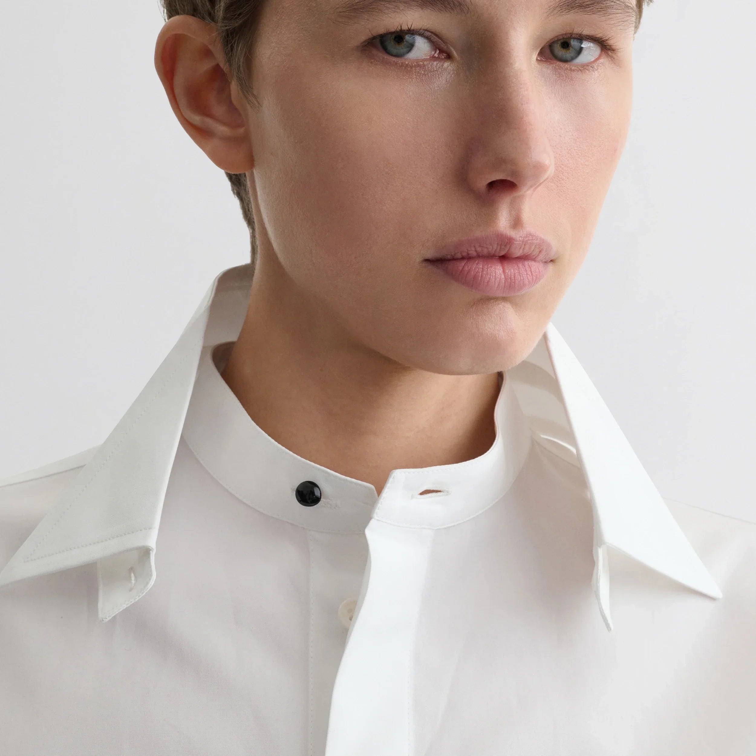 TUXEDO SHIRT | white cotton