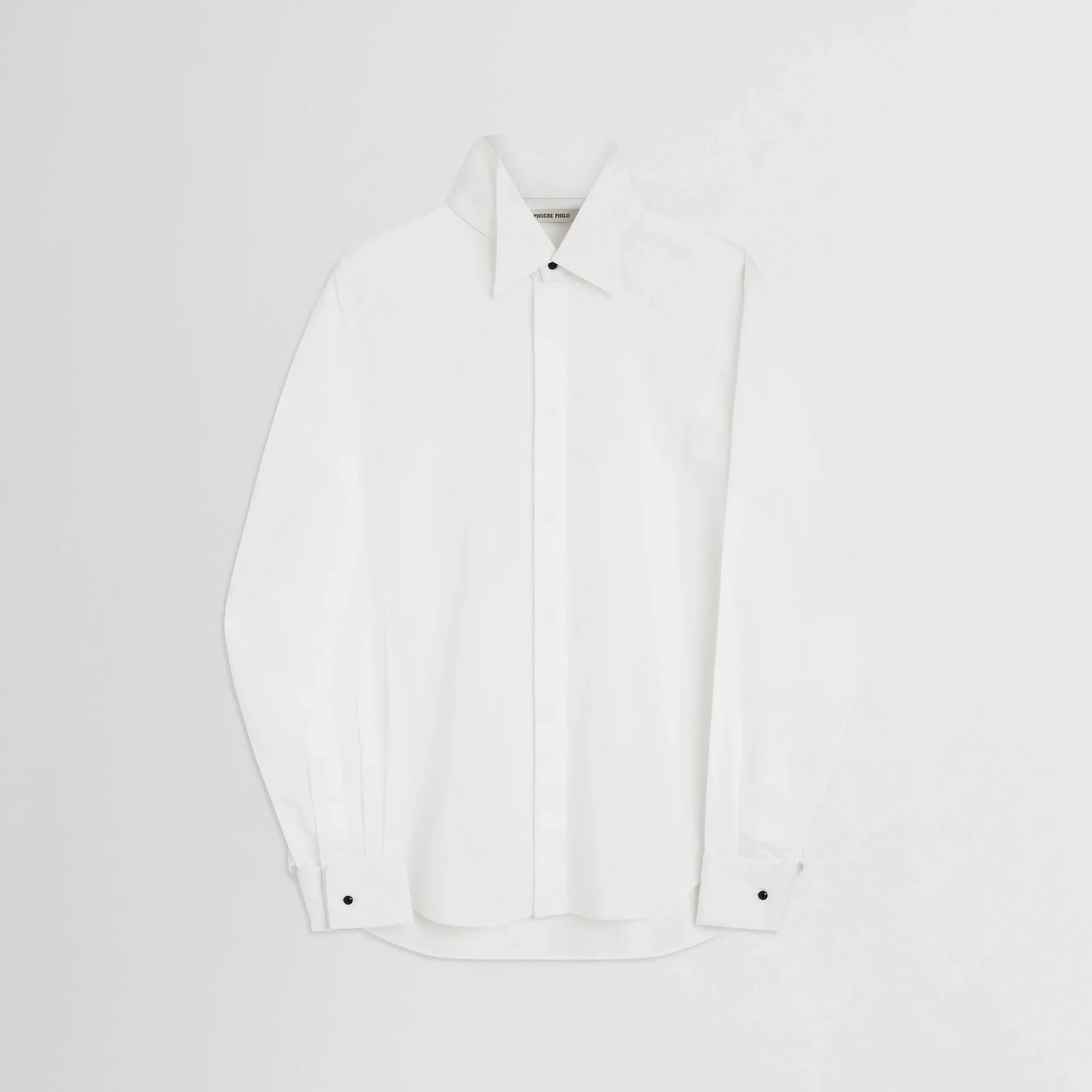 TUXEDO SHIRT | white cotton