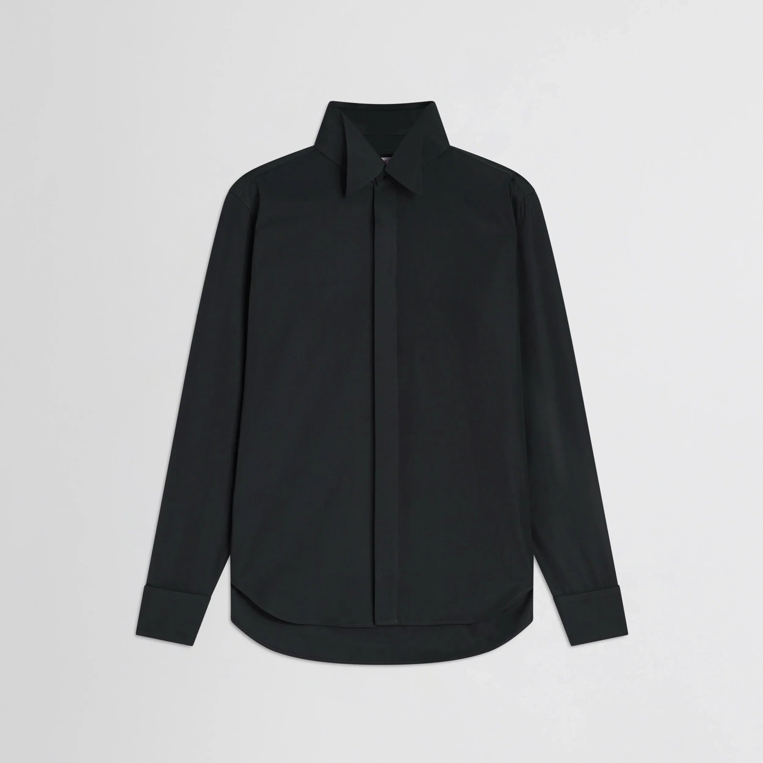 TUXEDO SHIRT | black cotton