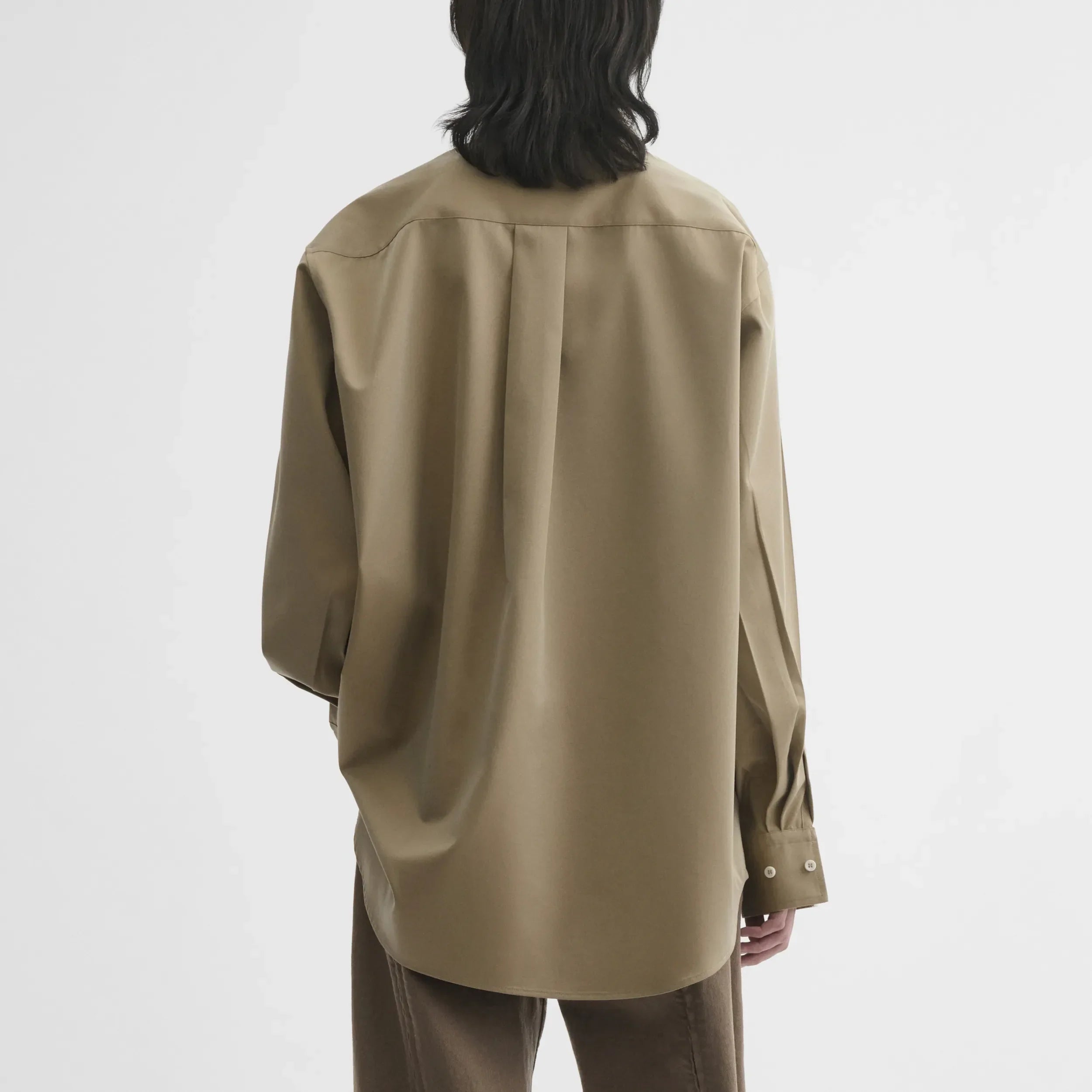 BUTTON COLLAR SHIRT | trench cotton