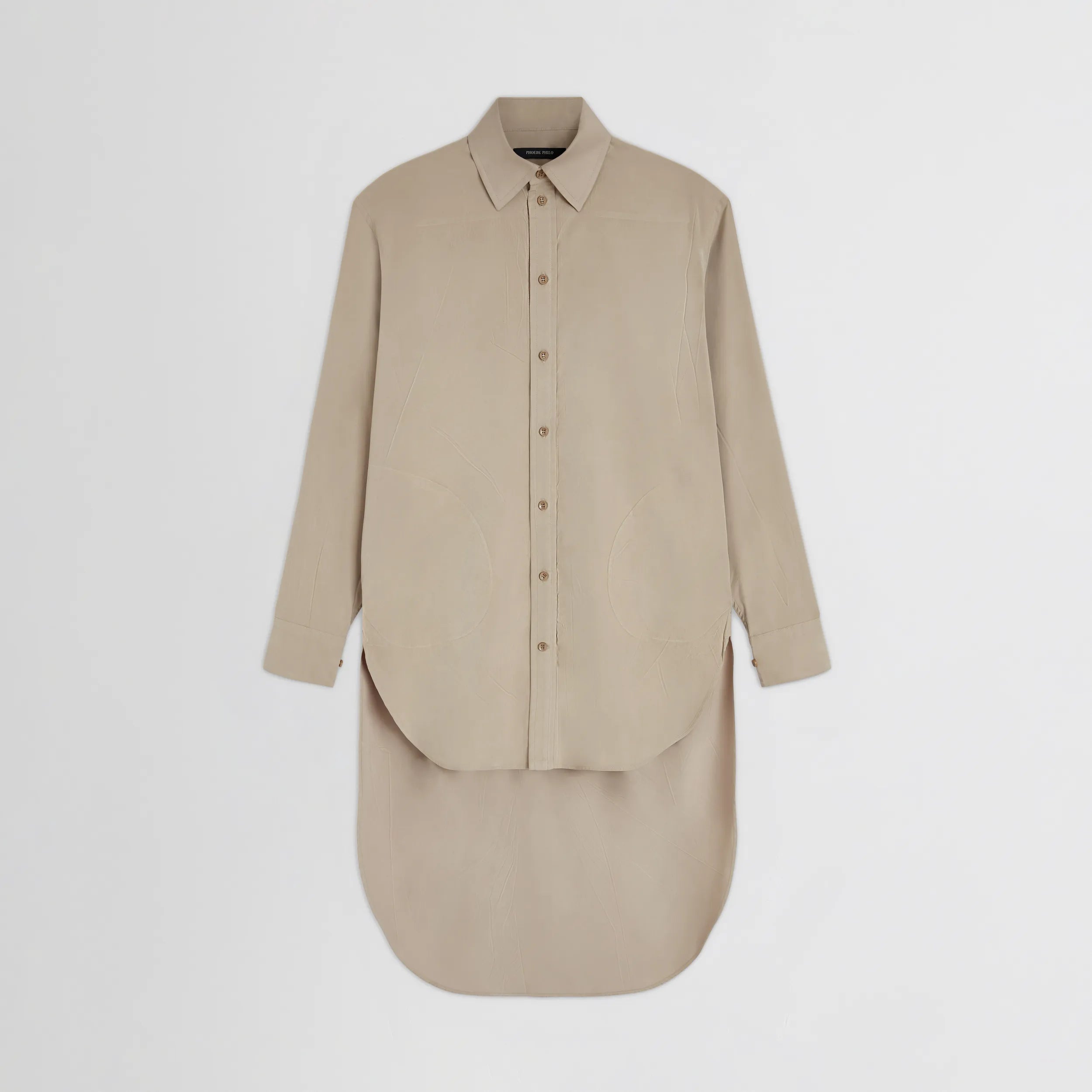 ELONGATED SHIRT | trench poly-twill