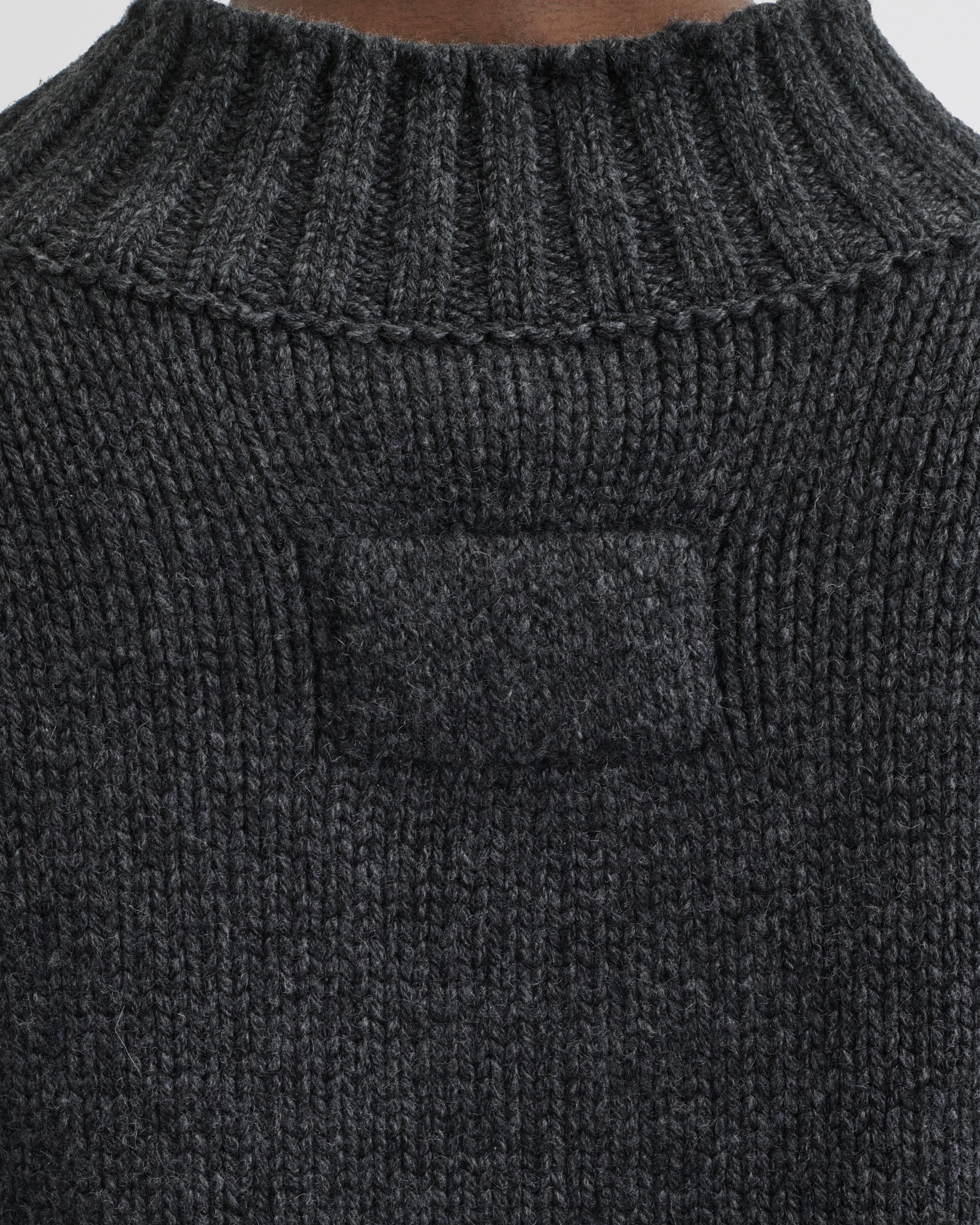 CREWNECK JUMPER | grey cashmere