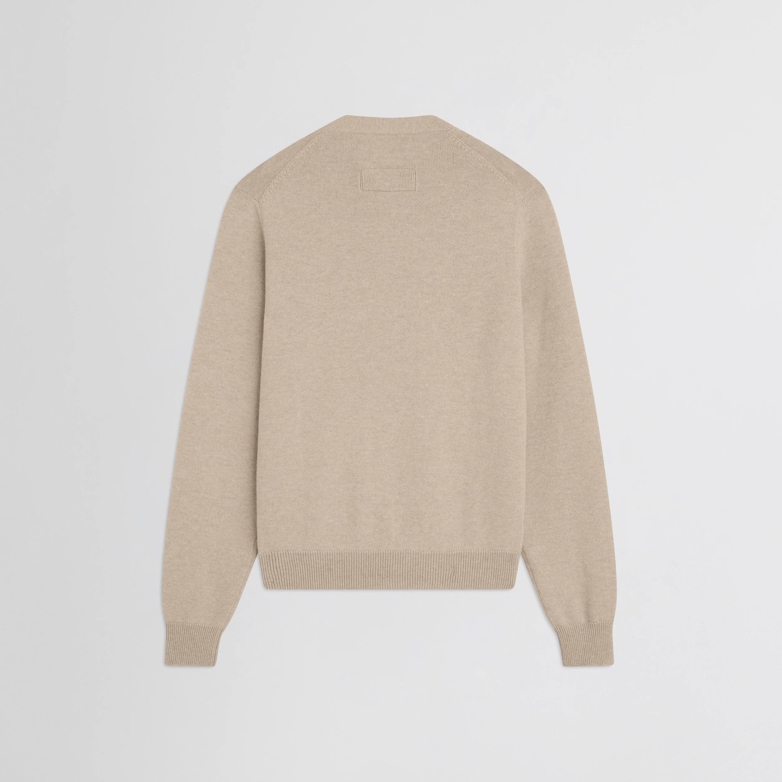 EASY V-NECK SWEATER | beige wool cashmere