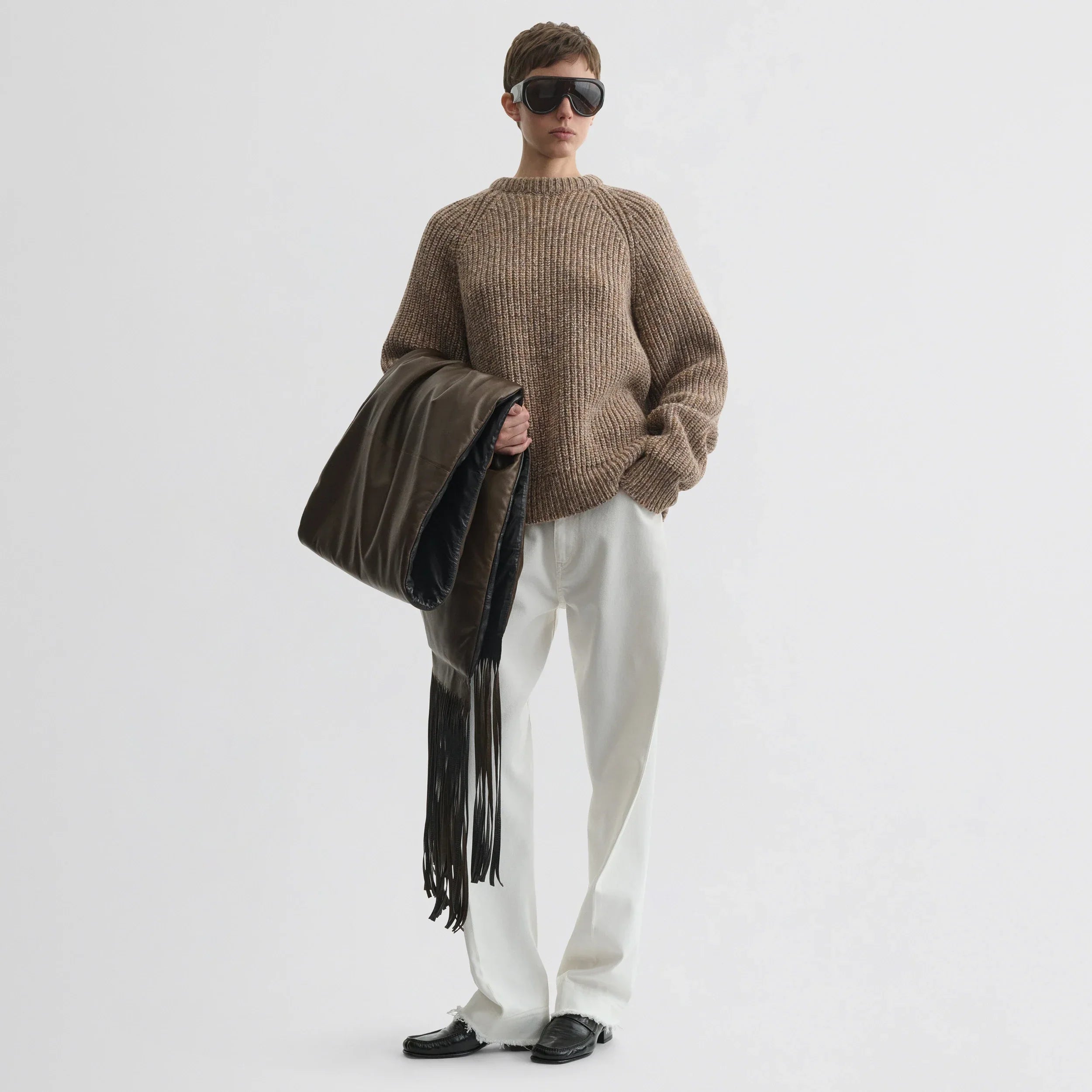 MOULINE JUMPER | camel wool