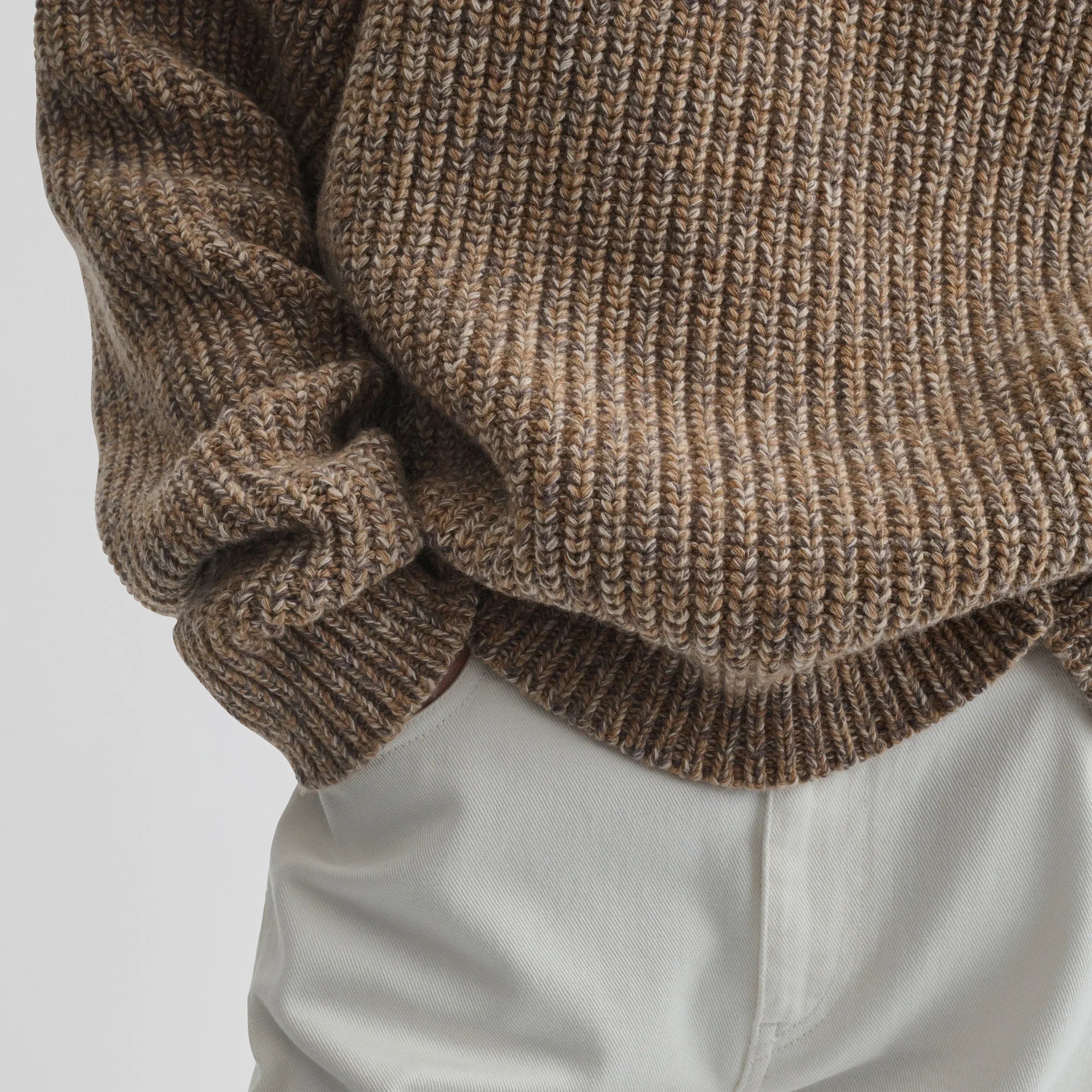 MOULINE JUMPER | camel wool