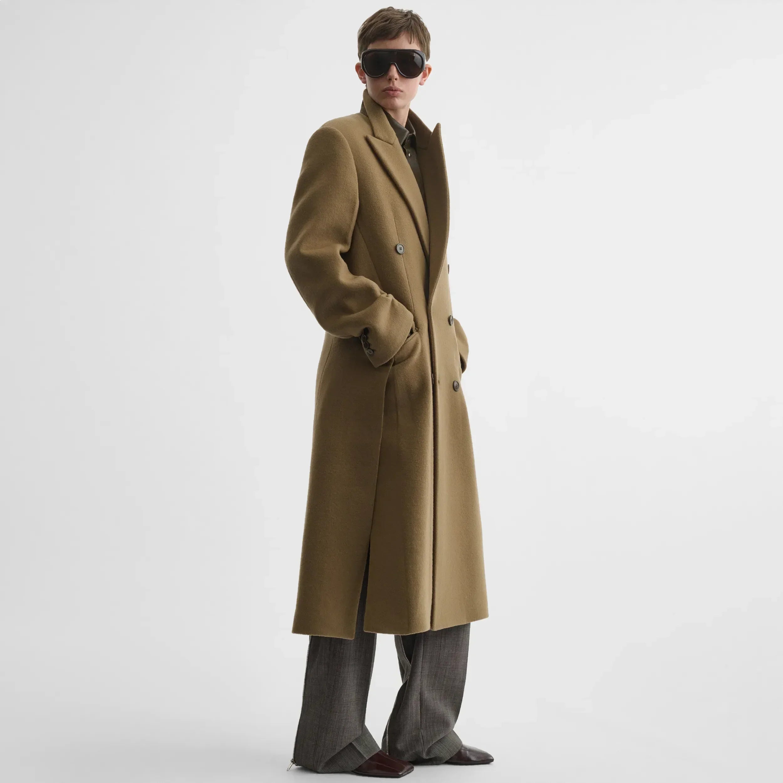 MAN'S COAT | tobacco cashmere