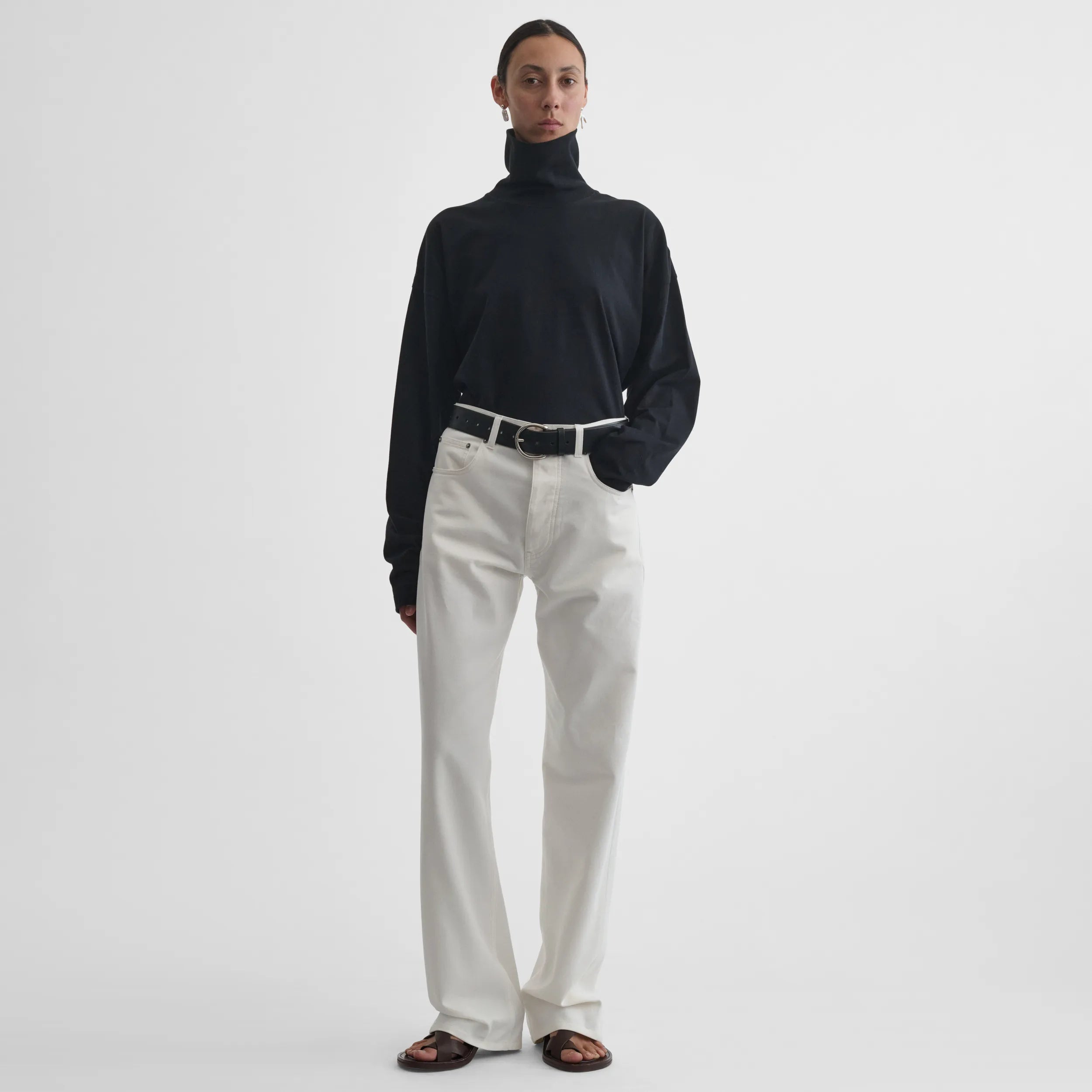 CLASSIC JEANS | plaster white cotton
