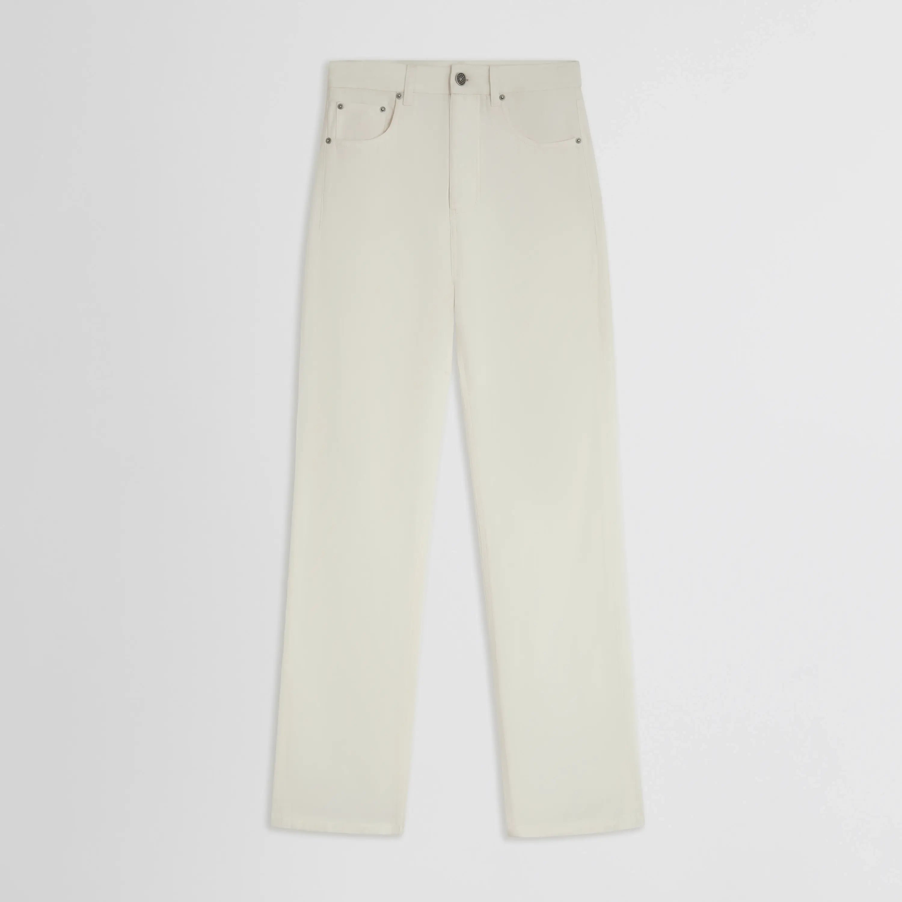CLASSIC JEANS | off white silk viscose