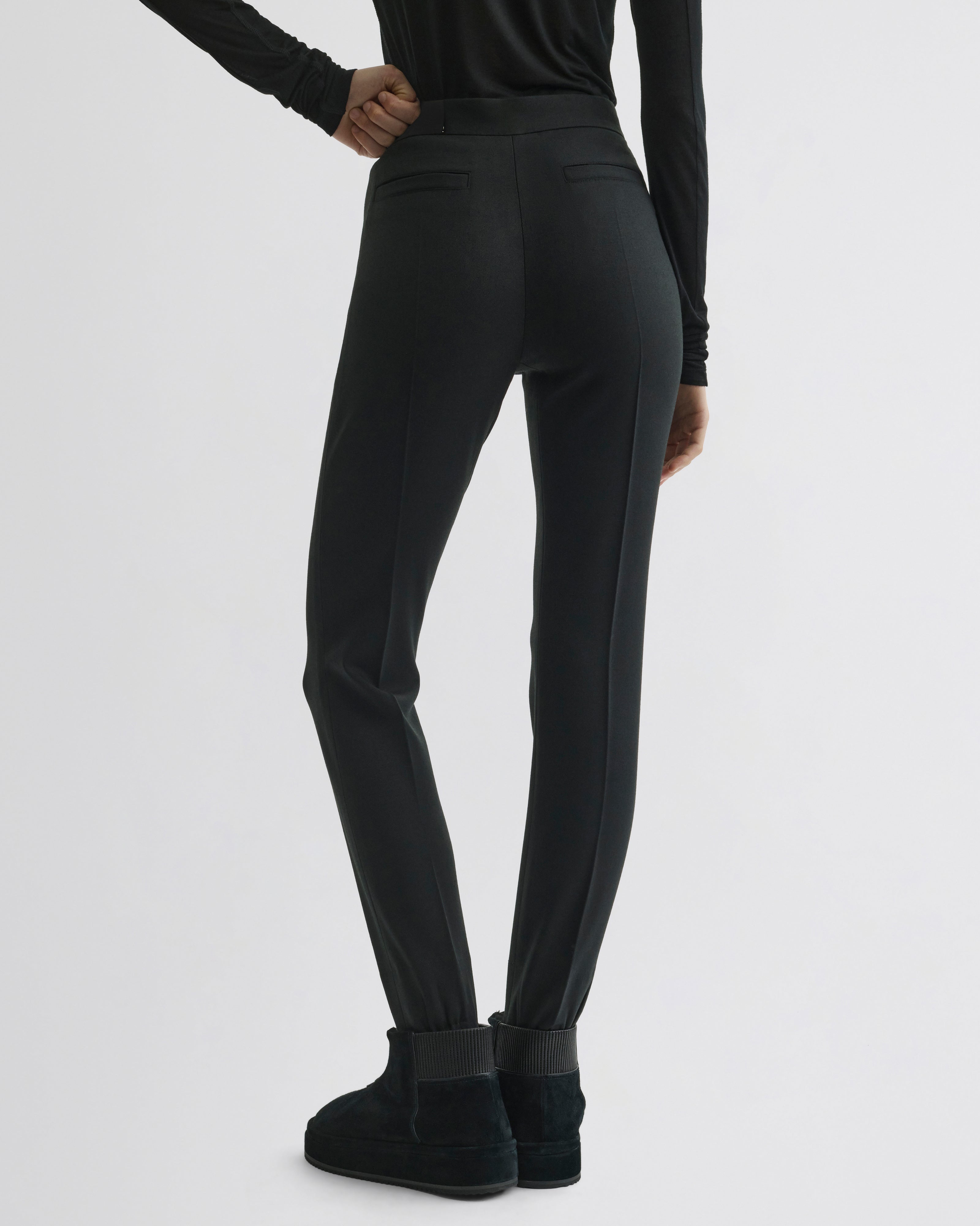 STIRRUP TROUSERS | black wool