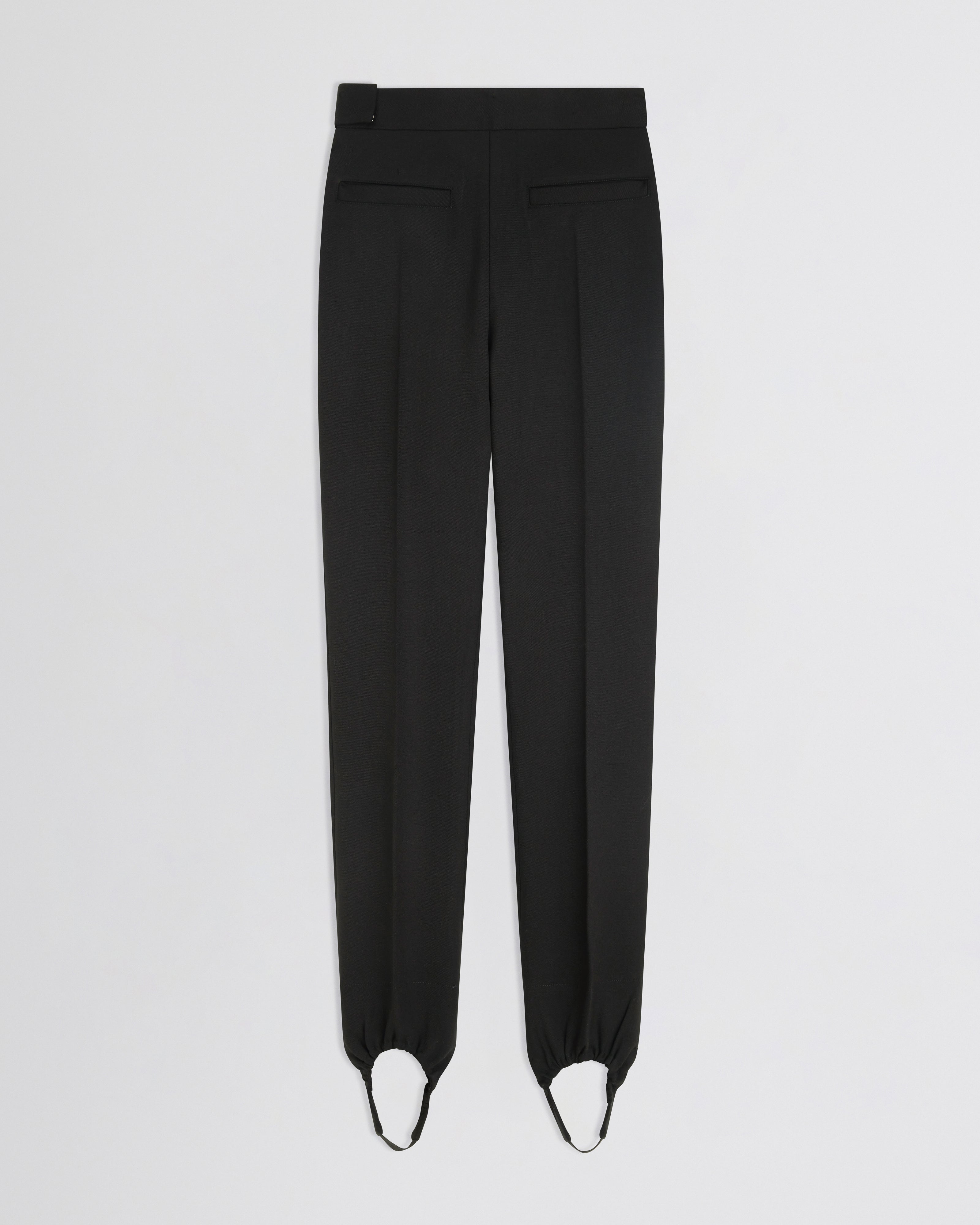 STIRRUP TROUSERS | black wool